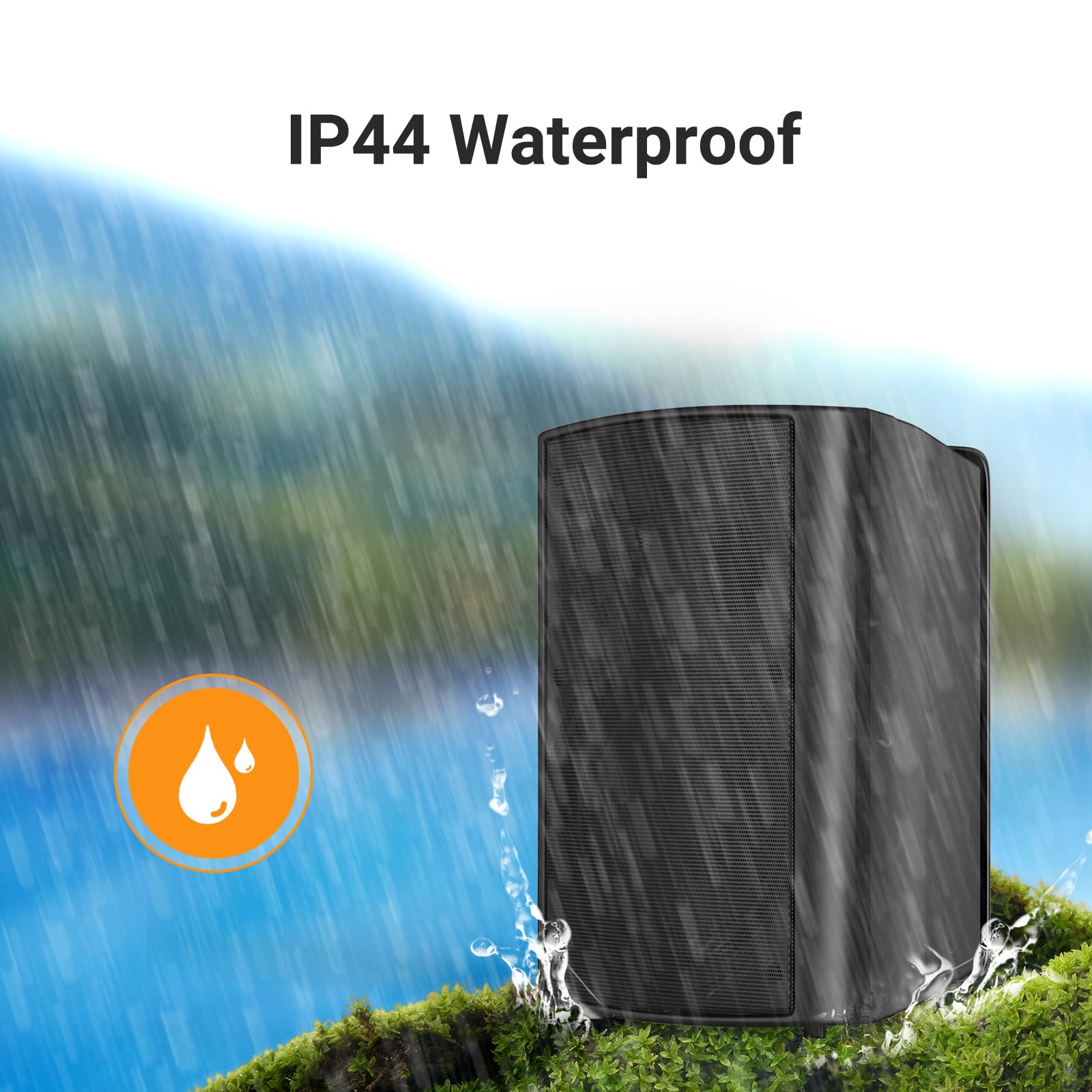 Studiofinix 6.5 Inch Outdoor Speakers Waterproof Wired 400W Wall Mount Speakers Passive, Suitable Use For Indoor, Patio,Covered