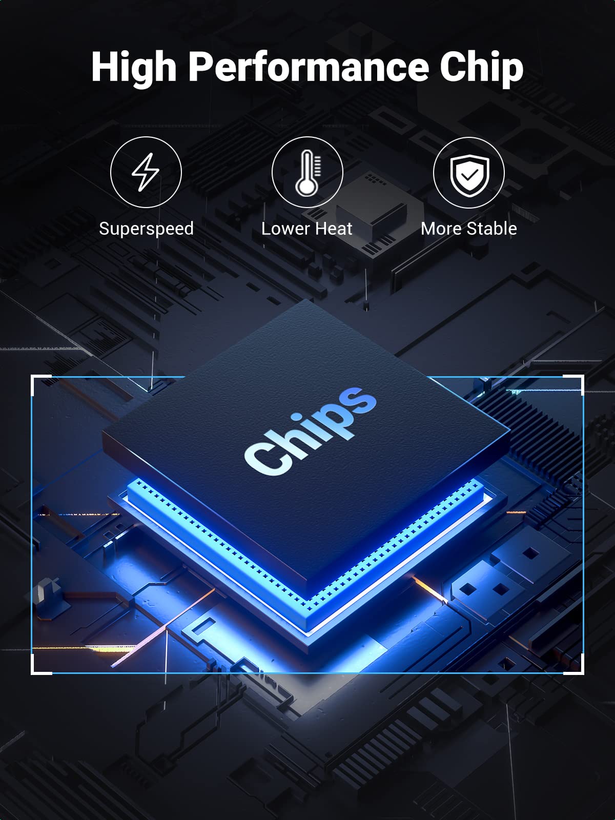 UGREEN SATA to USB 3.0 Adapter Cable for 3.5/2.5 Inch SSD/HDD, Black, Model 20231, Supports UASP, Includes 12V Power