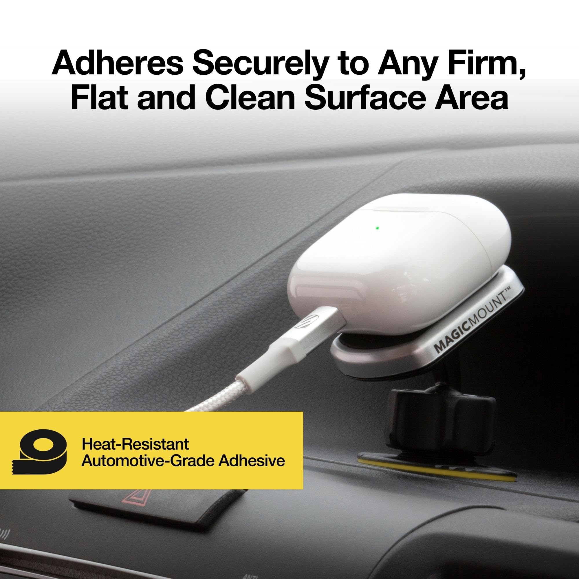 Scosche MPDB MagicMount Pro Magnetic Car Phone Holder   Strong Magnet Car Mount for iPhone and Android   Secure Magnetic Phone Holder for Car Dashboard   Universal 360� Adjustable Cell Phone Holder