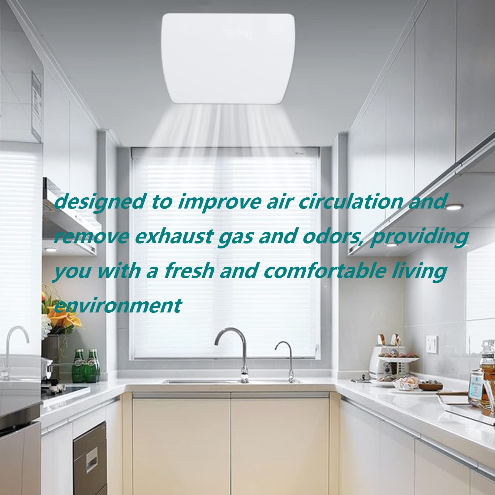 Allvent Exhaust Fan 4'' Home Ventilation Fan Window And Wall Mount Vent Fan For Kitchen Bathroom Workshop Garage (110V/12W/White