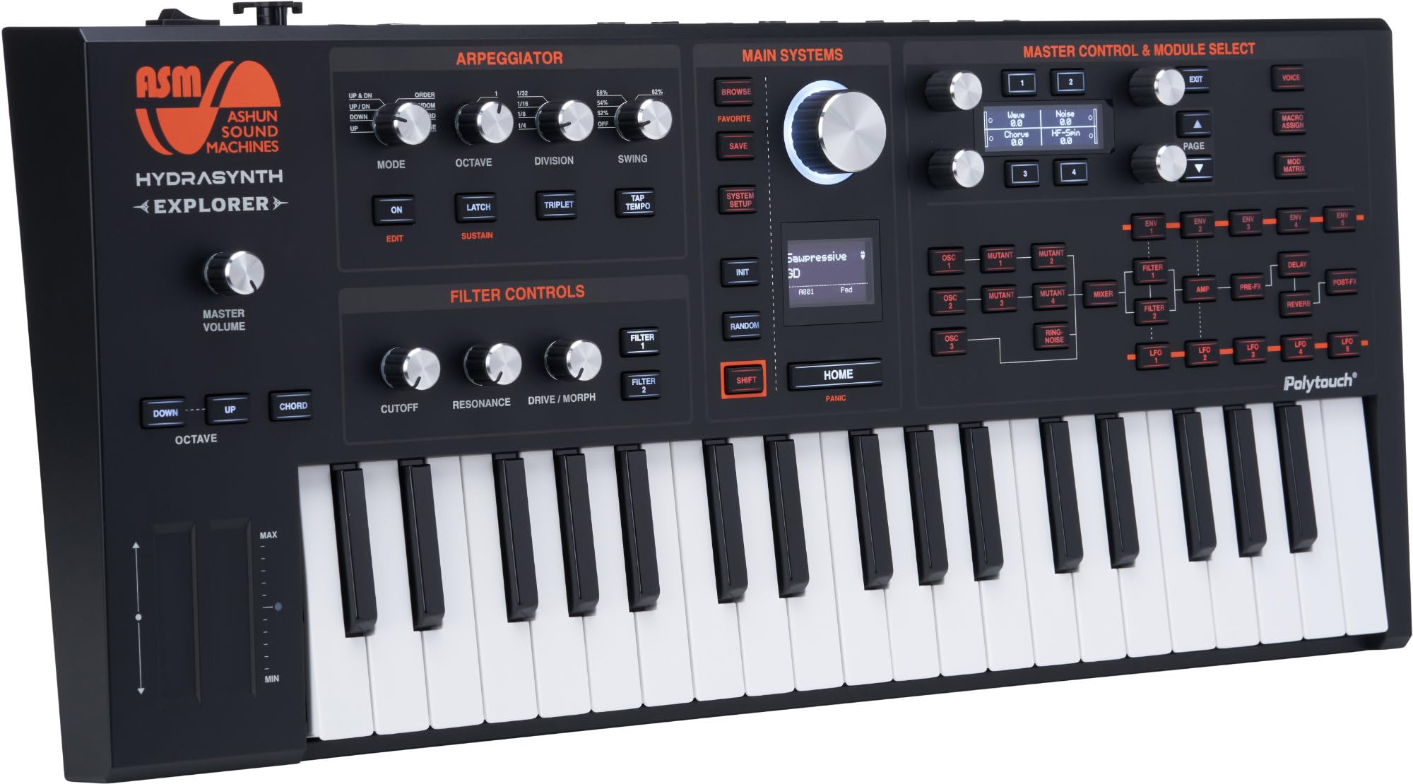 Asm Hydrasynth Explorer 37-Key Digital Polyphonic Synthesizer