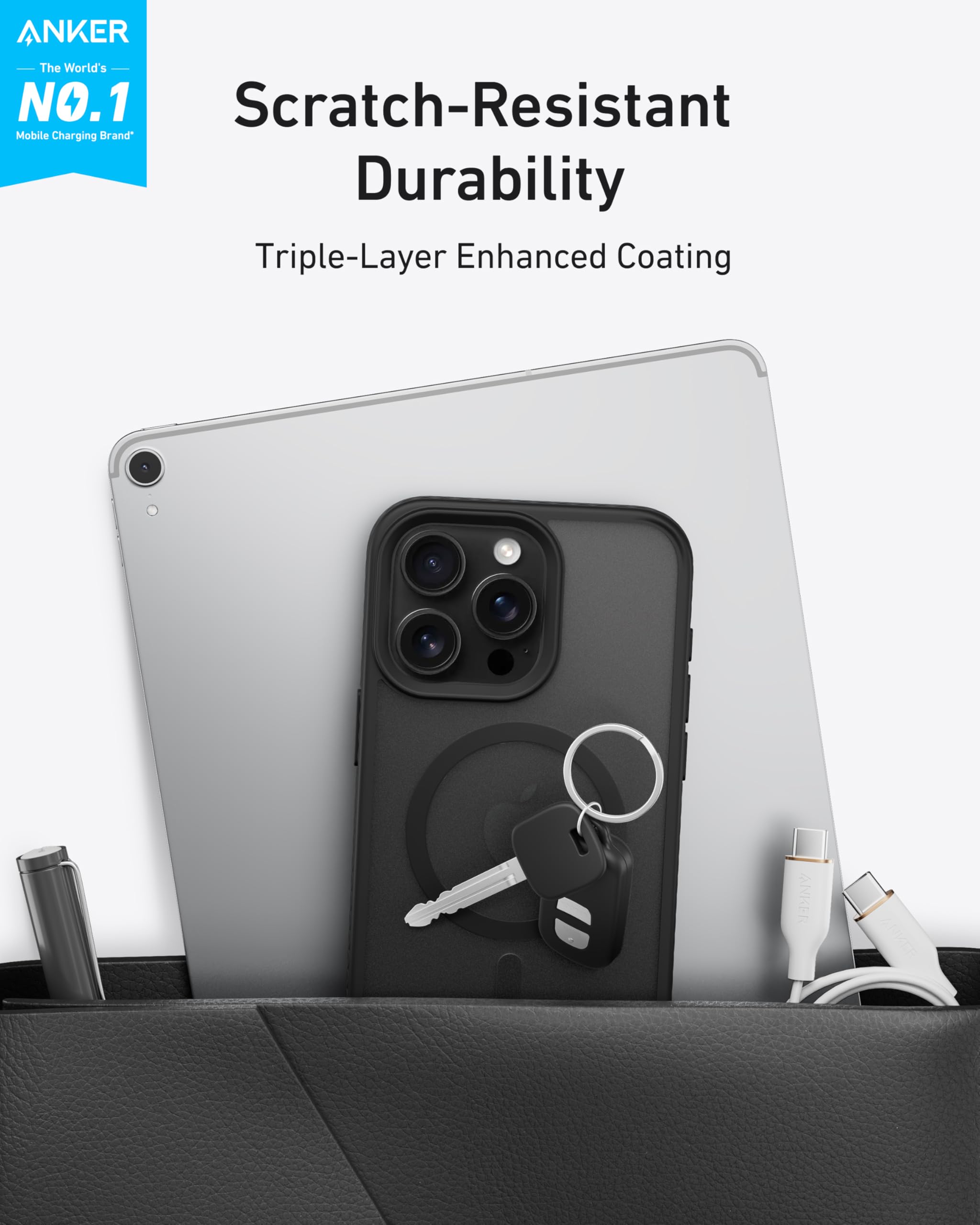 Anker Maggo Matte Magnetic Phone Case For Iphone 16 Plus, Ultra Slim, Scratch Resistant, And Durable Protective Cover, Iphone Ca