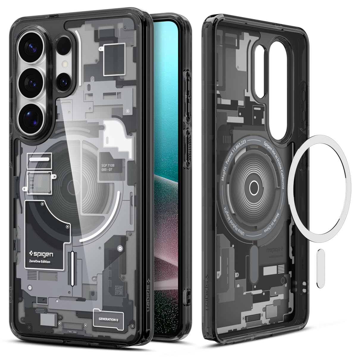 Spigen for Galaxy S26 Ultra Case, Ultra Hybrid MagFit [Anti-Yellowing] [Compatible with MagSafe] [Fast Wireless Charging] - Zero