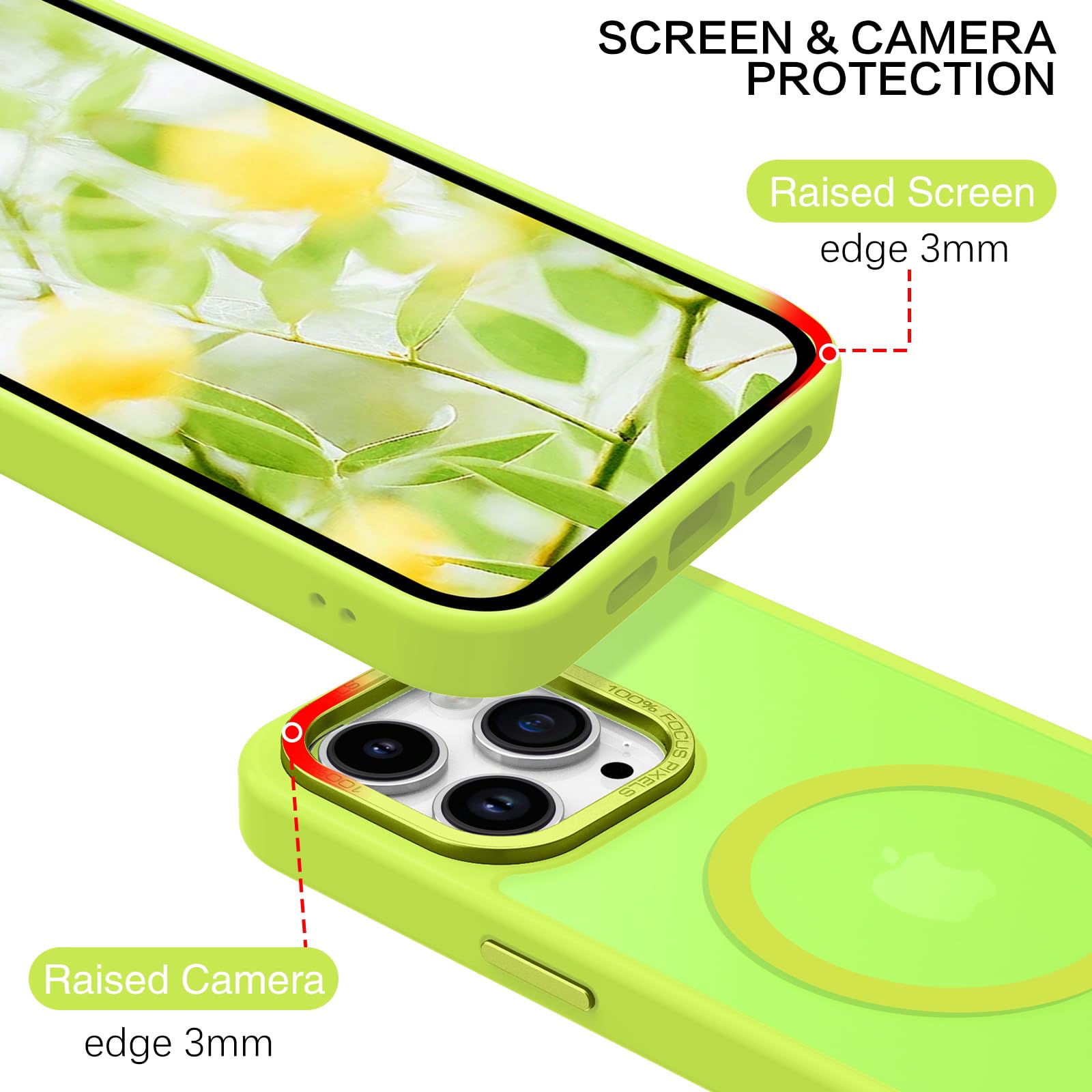Bentoben Magnetic For Iphone 13 Pro Case [Compatible With Magsafe] Translucent Matte 13 Pro Case Slim Thin Shockproof Women Men