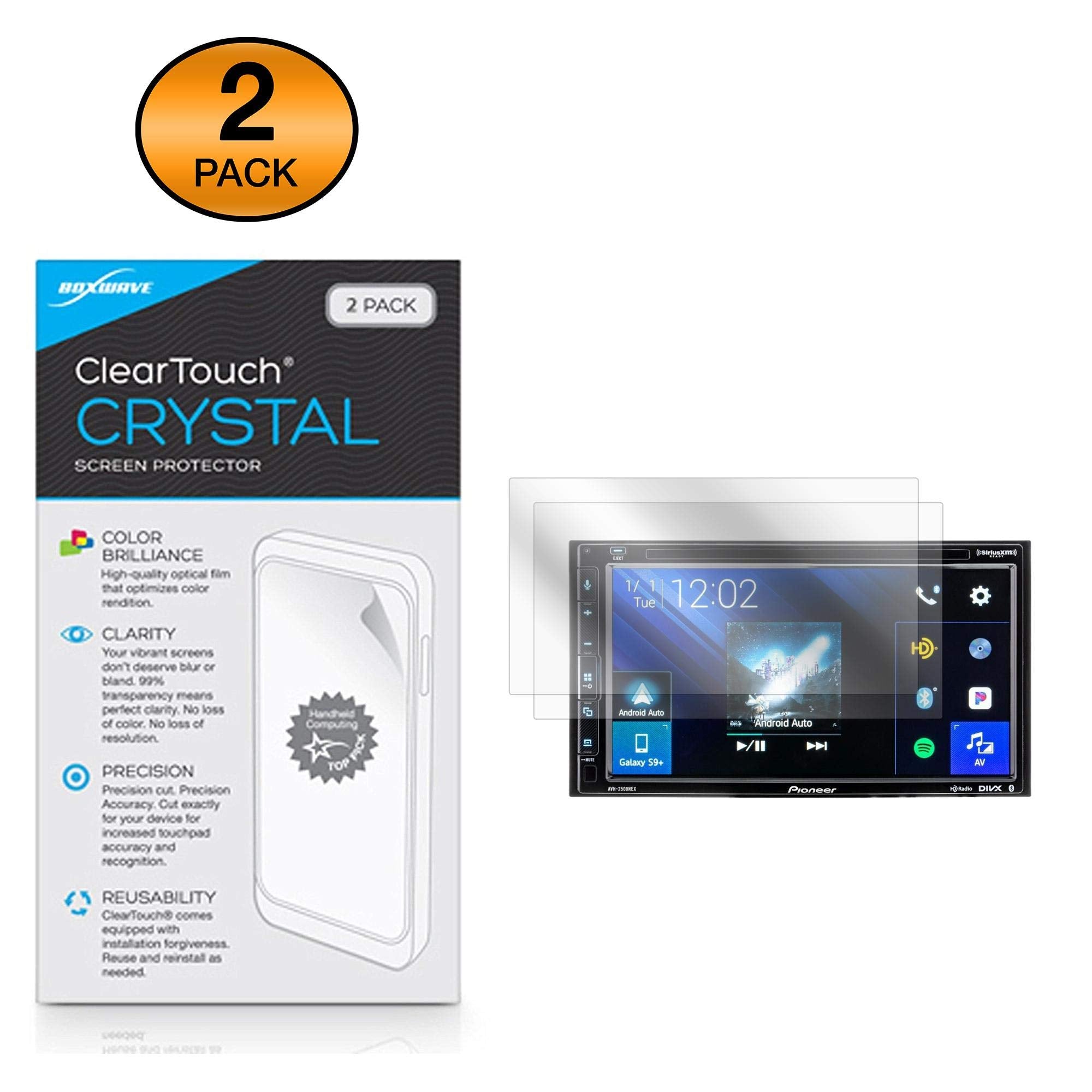 Boxwave Screen Protector For Pioneer Avh 2500Nex (Screen Protector Cleartouch Crystal (2 Pack), Hd Film Skin   Shields From Scra