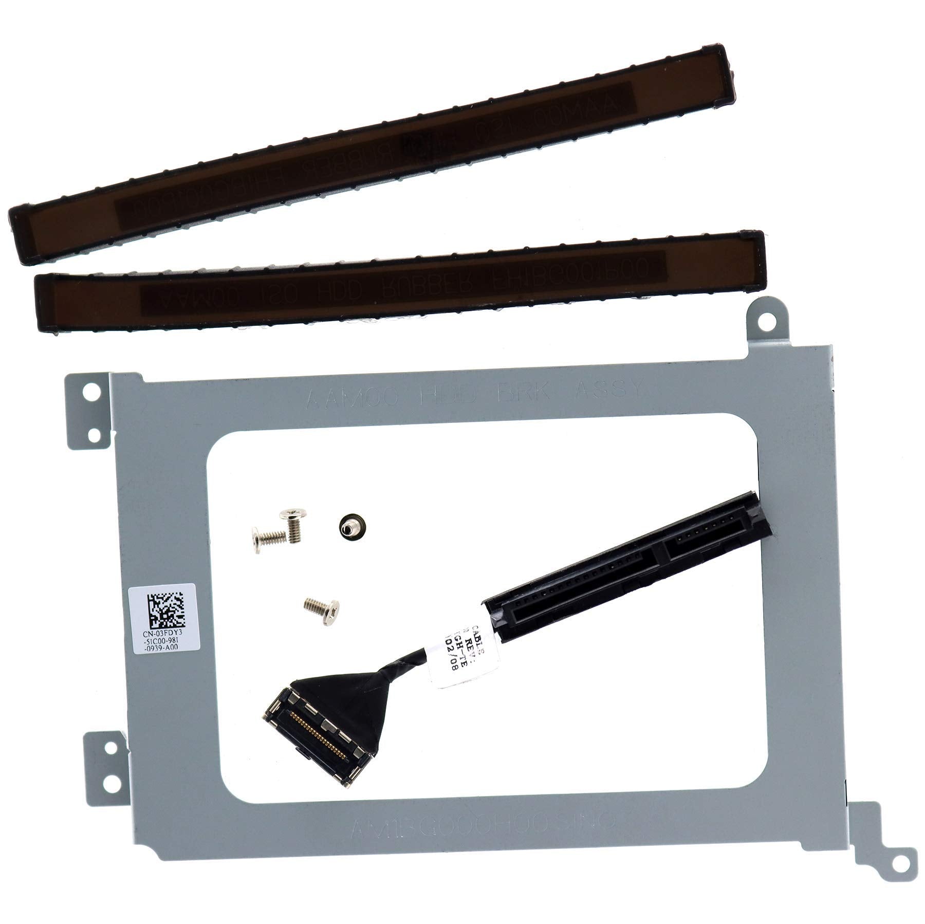 Deal4Go Sata Hard Drive Cable Dc02C00Bl00 Xdygx W/Hdd Caddy Carrier 3Fdy3 Replacement For Dell Xps 15 9550 9560 9570 Precision 5