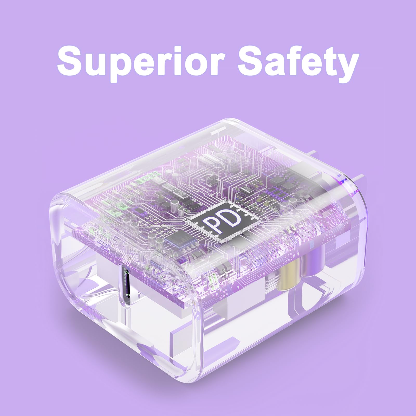 Usb C Charger, Igenjun 2 Pack Fast Charger With Foldable Plug, 20W Cube Charger For Iphone 16/16 Plus/16 Pro/16 Pro Max/15, Gala