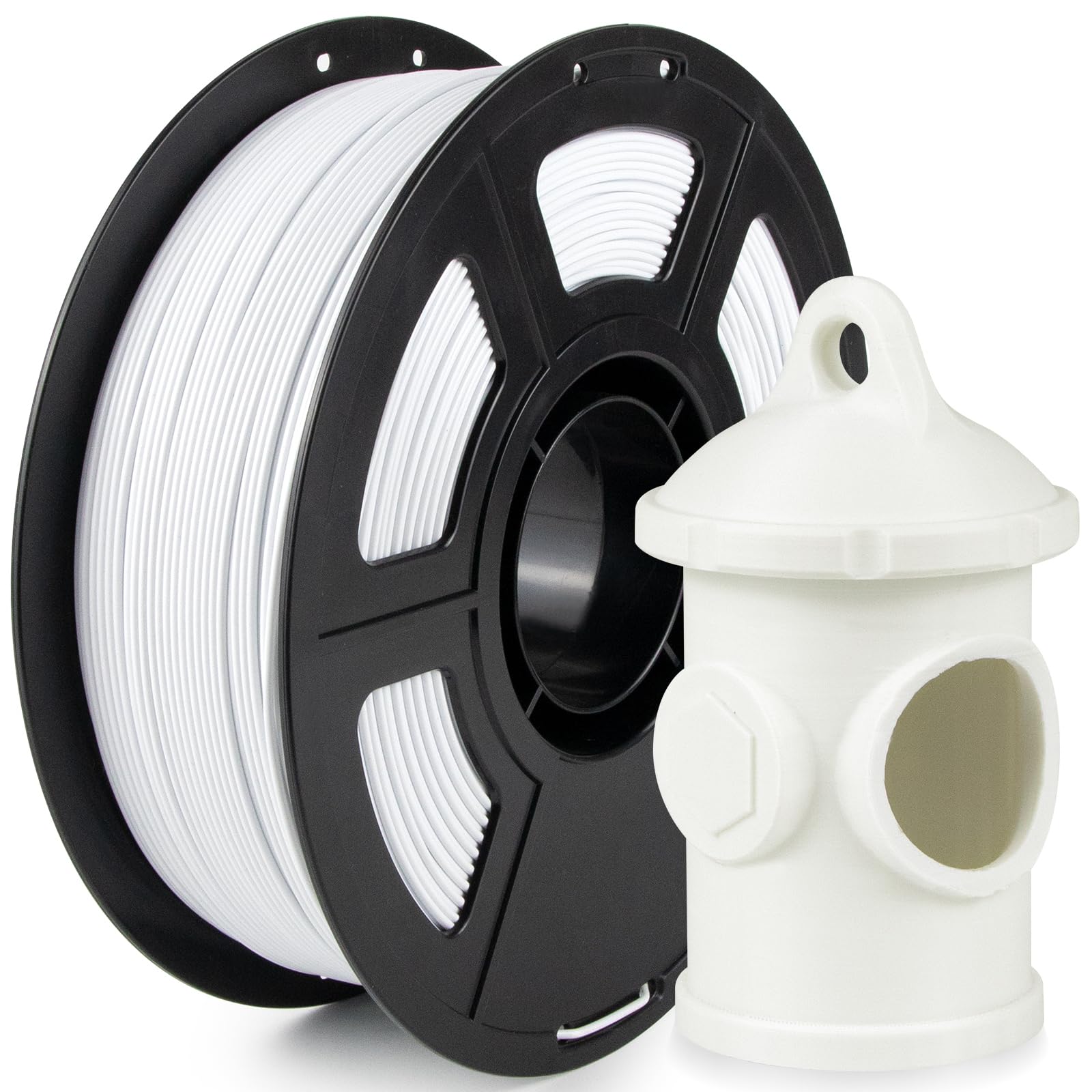 Isanmate Asa Filament 1.75Mm White 1Kg, Uv & Weather Resistant 3D Printer Filament Perfect For Outdoor Functional Parts, Dimensi