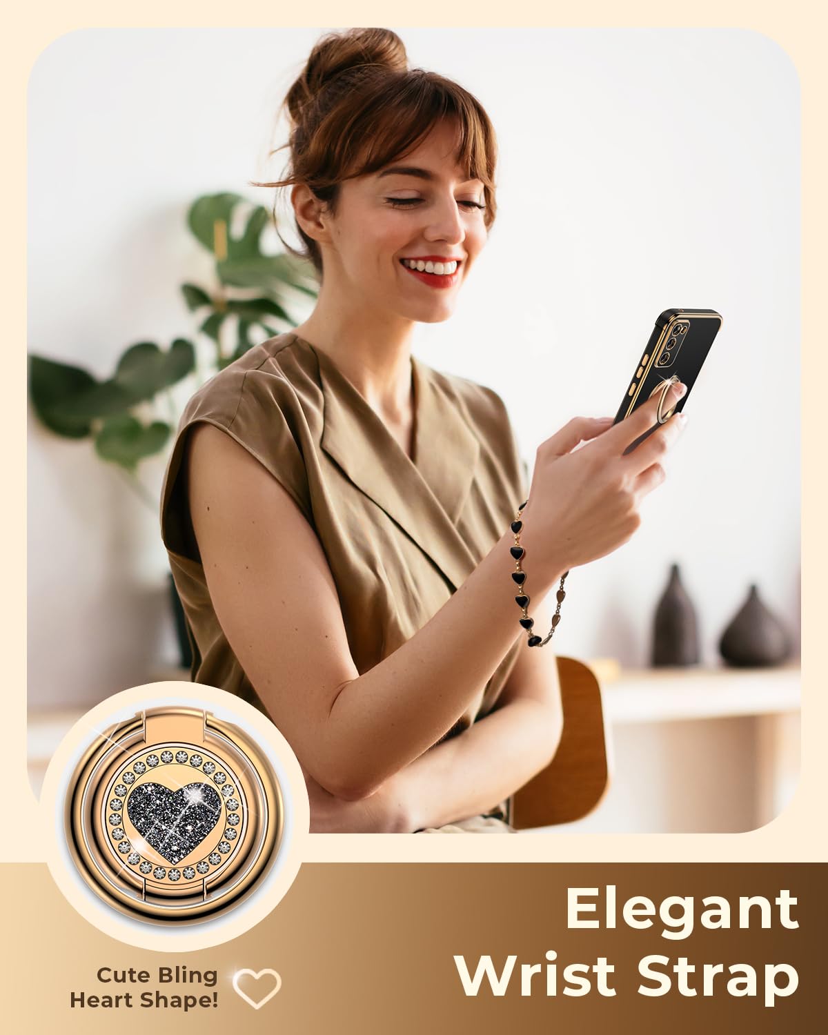 Xyz For Galaxy S20 Fe Case With Stand, For Samsung Galaxy S20 Fe Case With Double Ring, Women Girls Bling Luxury Protective Phon