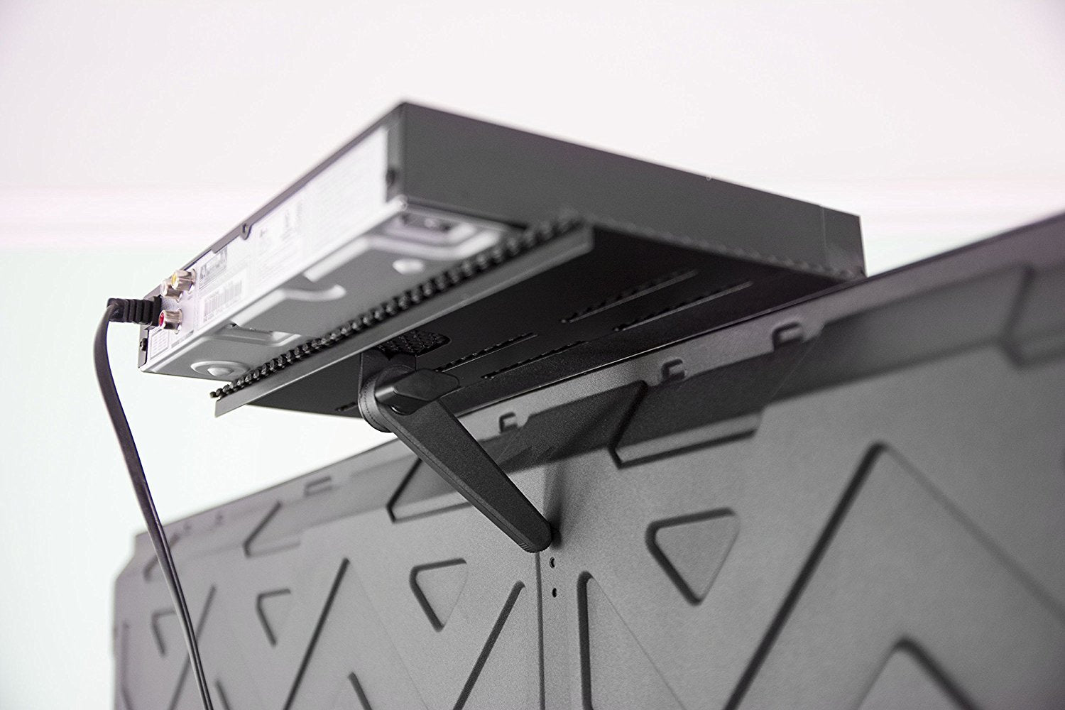 Mount Plus Mp-05-01 Top Shelf Tv Mounting Bracket 12-Inch Wide Platform | Holds Speaker, Streaming Device | Made For Apple Tv An