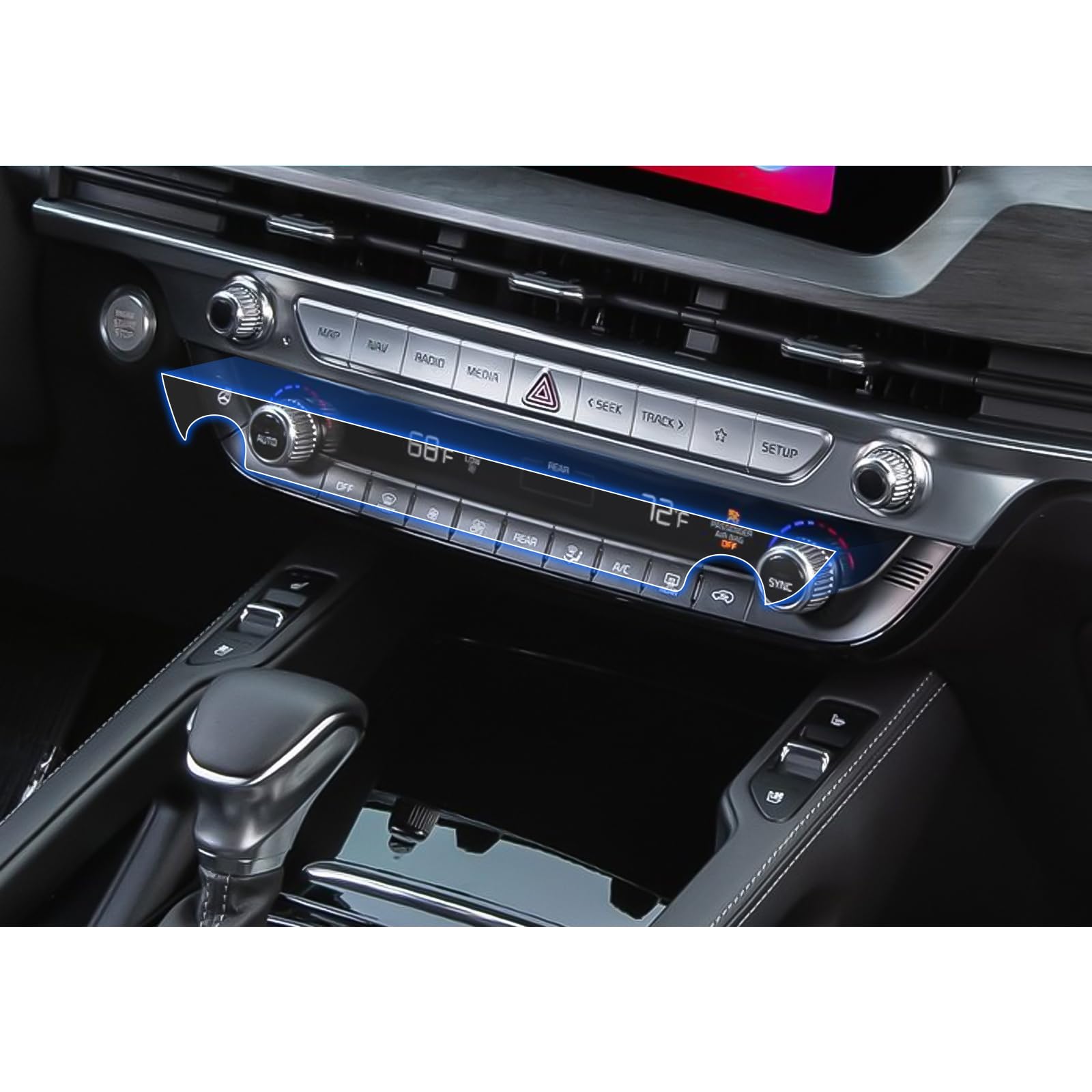 Coleya (2 Pack) 2023 2024 Telluride Ac Screen Protector For Kia Telluride (Lx/S/Ex/Sx/Sx Prestige) Air Conditioner Display, 2024