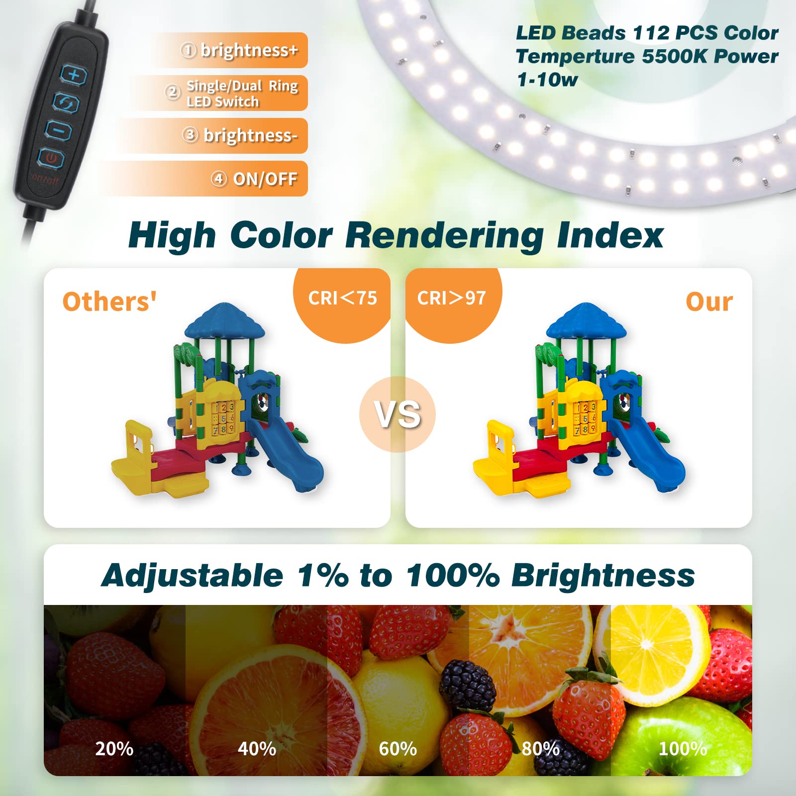 Photo Studio Box, Puluz Mini Folding Lightbox Led Ring Light Portable Photo Studio Photography Shooting Tent Box Kit 6 Colors Ba