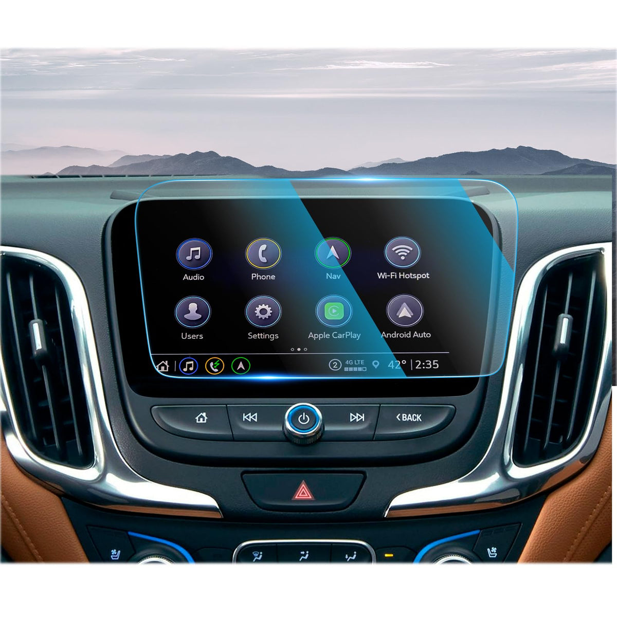 Cdefg For 2023 2024 Chevy Equinox Screen Protector 8'' Touch Screen Cover For 2018-2024 Chevrolet Equinox Accessories 8 Inch Tem