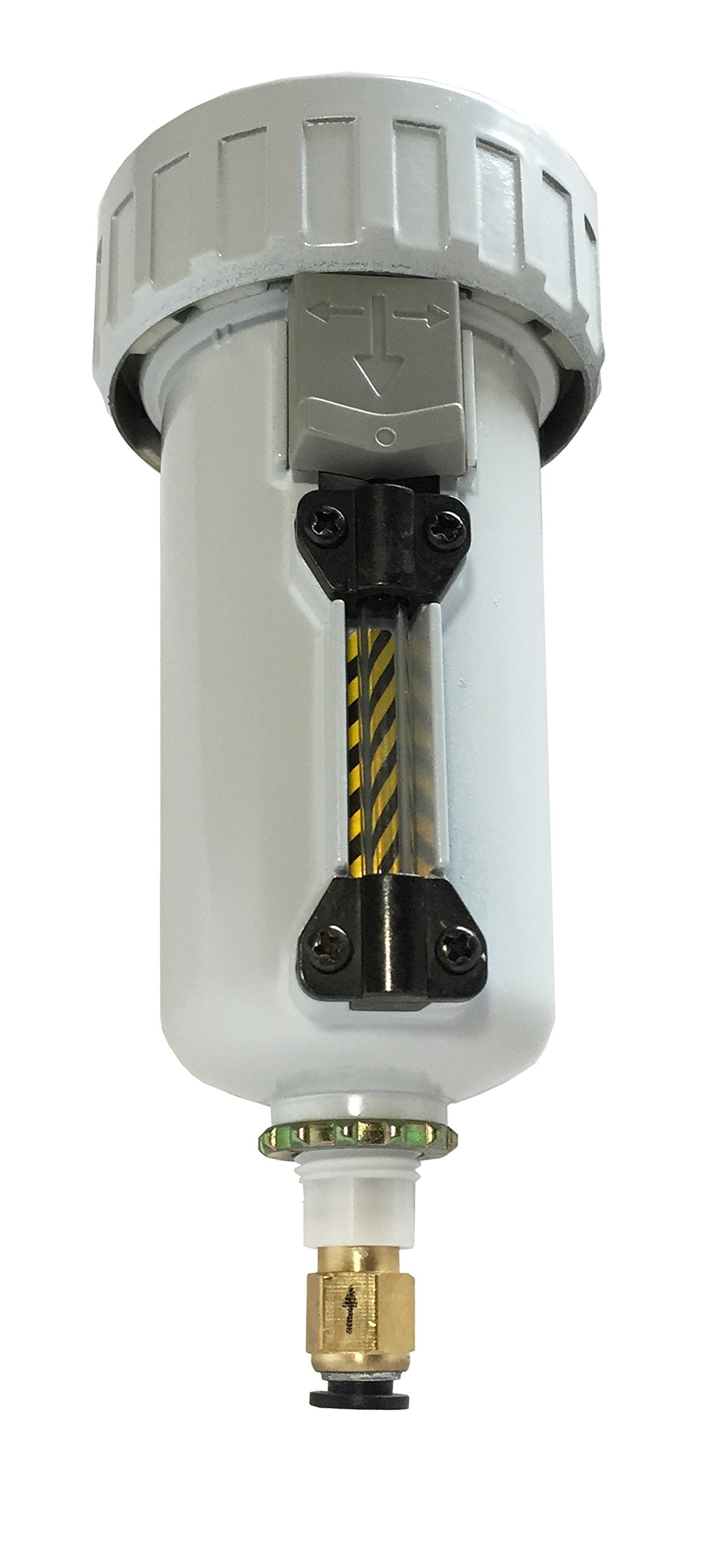 Pneumaticplus Sad402 N04D Mep Compressed Air, External Water Trap Valve With Automatic Drain 1/2 '' Npt   Metal Bowl Sight Glass