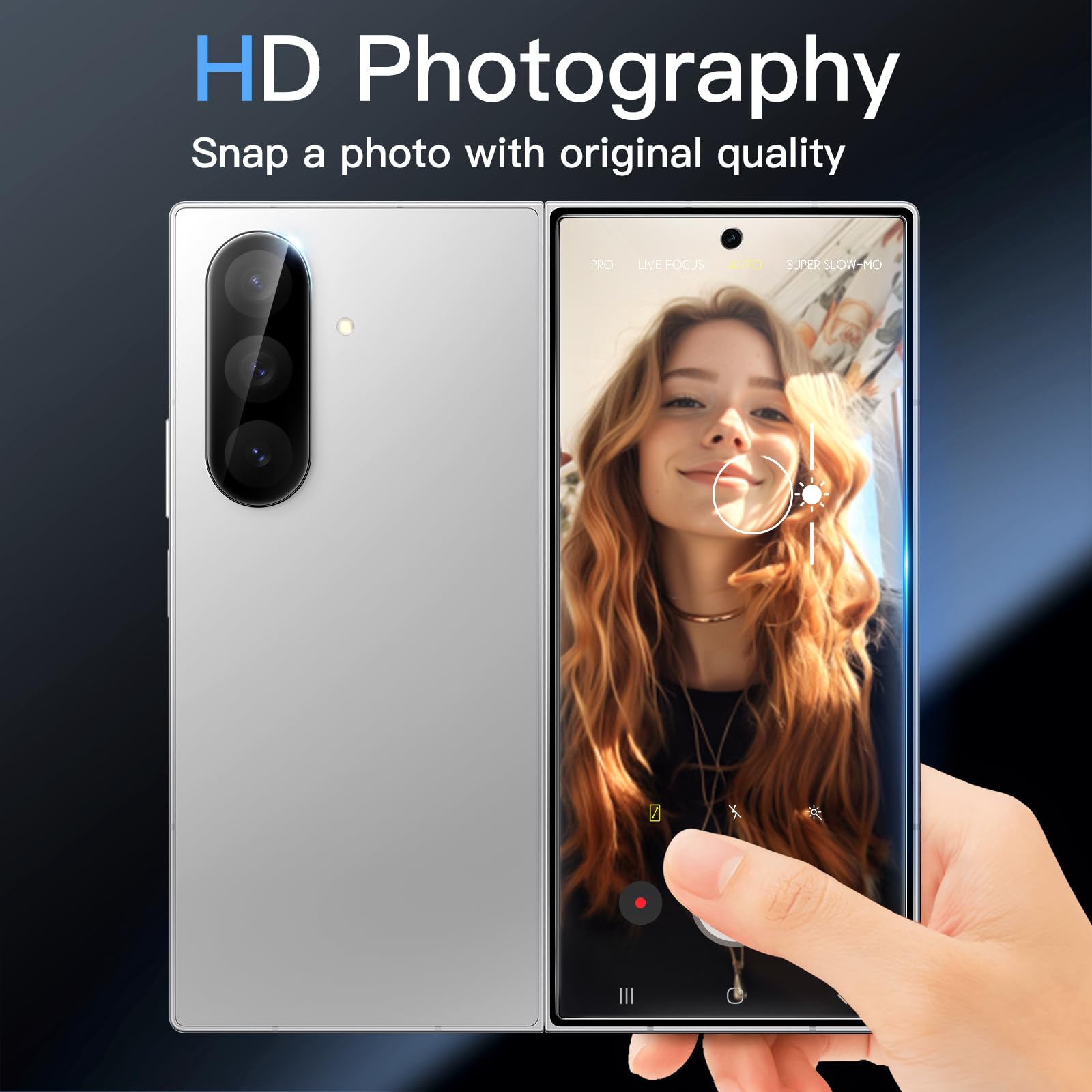 Jetech Front Screen Protector For Samsung Galaxy Z Fold 7 2025 With Camera Lens Protector, Easy Installation Tool, 9H Tempered G