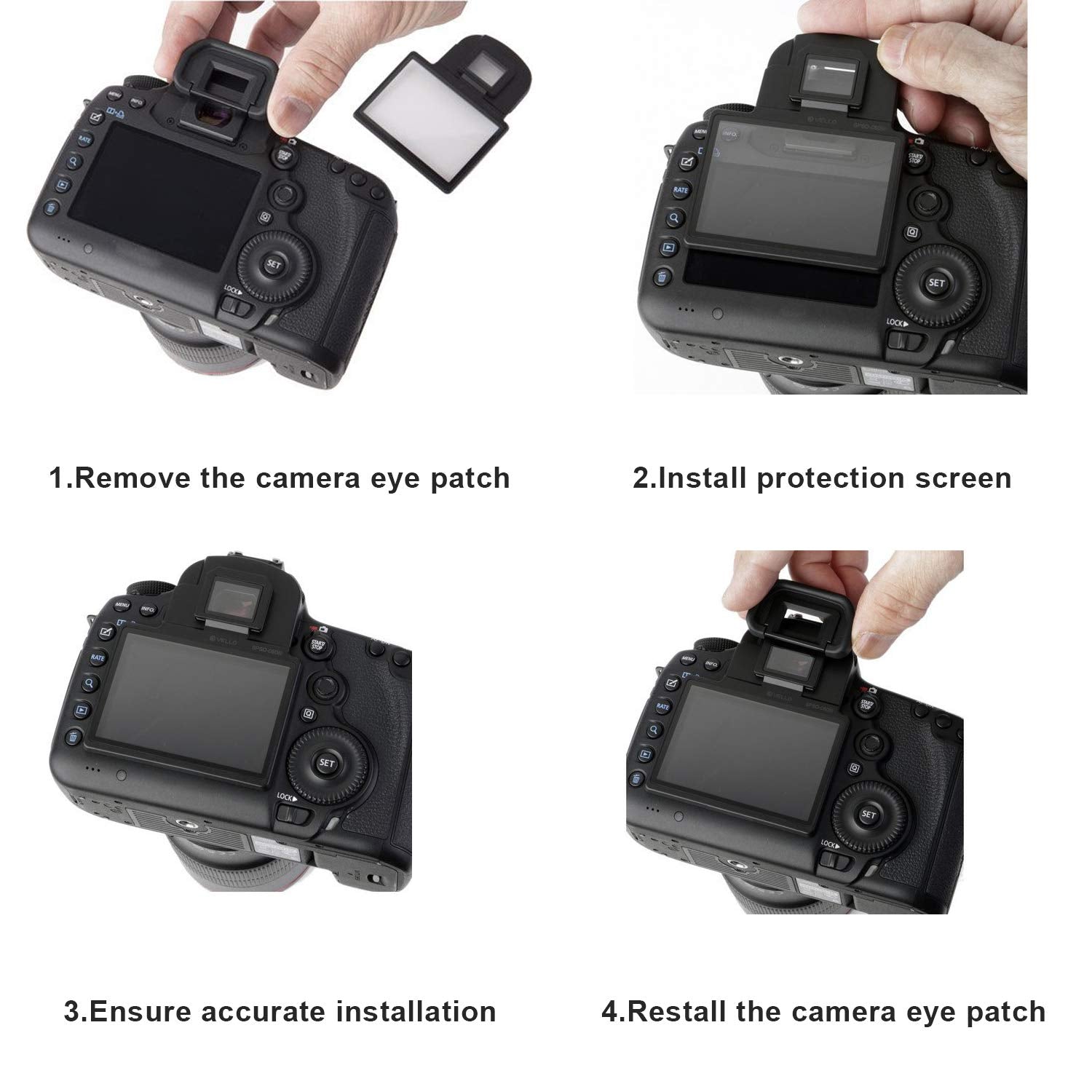 Stseetop Screen Protector For Canon 6D, Professional Optical Camera Tempered Glass Lcd Screen Protector For Canon 6D