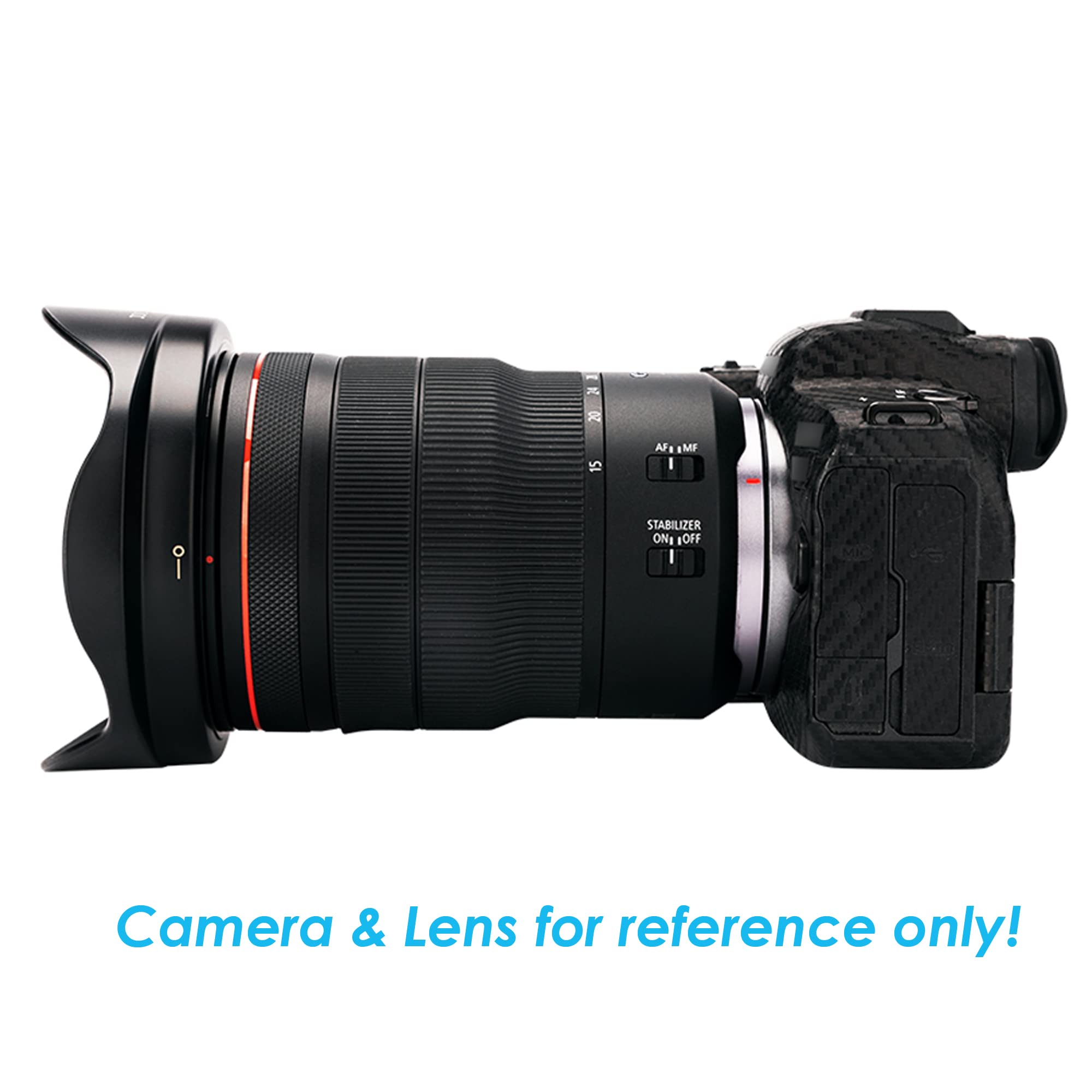 Rf 15 35Mm Lens Hood, Ew 88F Hood, Jjc Lh Rf1535F28 Dedicated Petal Bayonet Mount Hood Shade, Reversible Non Glare Matte Finish,