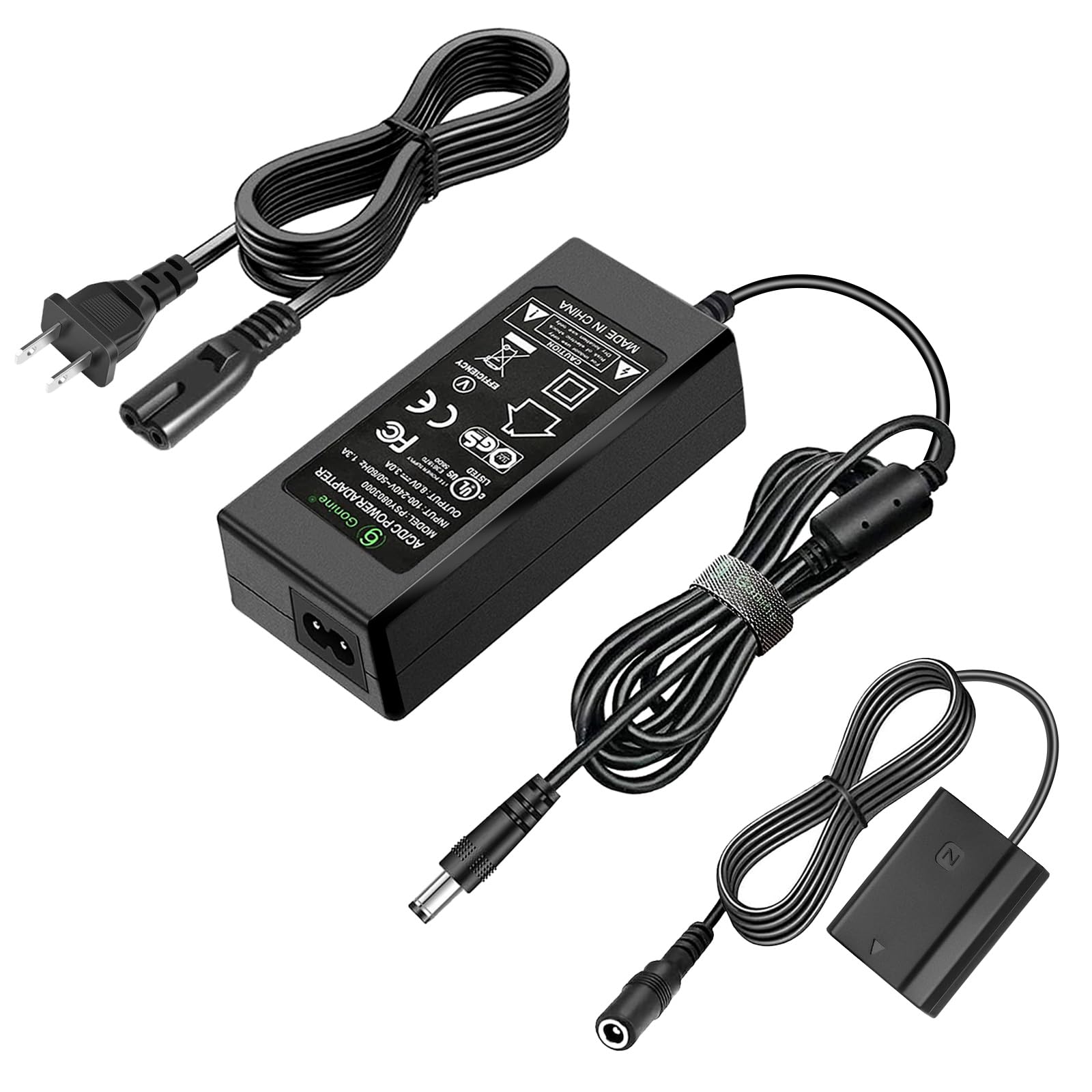 Gonine Np Fz100 A7Iii Dummy Battery Npfz100 Continuous Power Supply Adapter Kit, Compatible For Sony Alpha A7Iii A7Iv A6700 A6600 Zv E1, A7Siii A7C A1 Fx3 A7R3 A7R Iv, A9 A9R A9S Cameras.