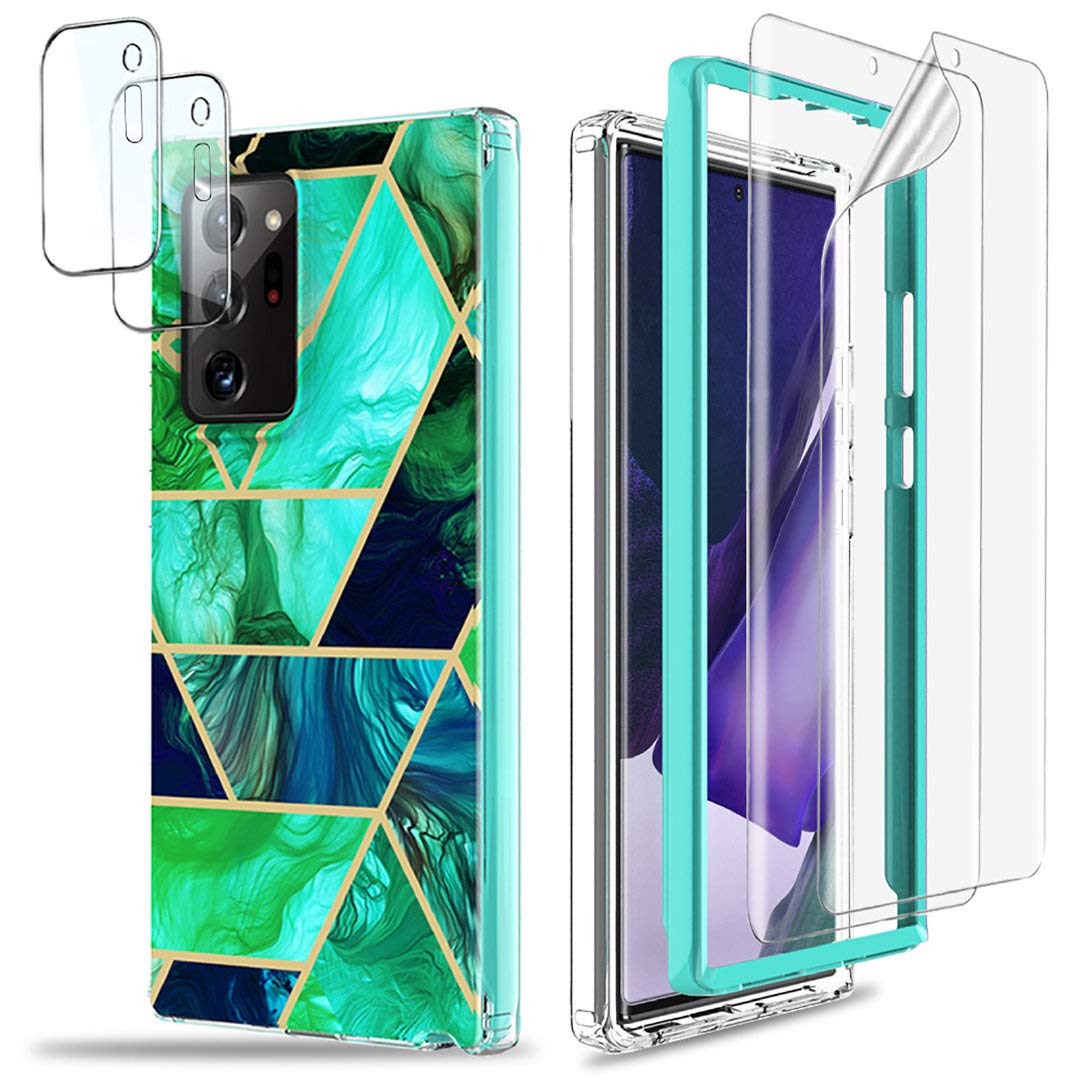 Jeylly Galaxy Note 20 Ultra 5G Case, With [2 Pack] Soft Screen Protector And [2 Pack] Camera Lens Protector, Hard Shell Hybrid S