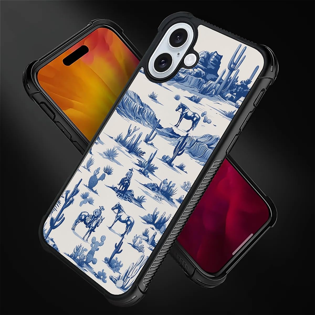 Fkbrcl4U For Iphone 16 Case,Graphic Design For Girl Boy Soft Silicone Hard Acrylic Shock Protection Designed For Iphone 16 Weste