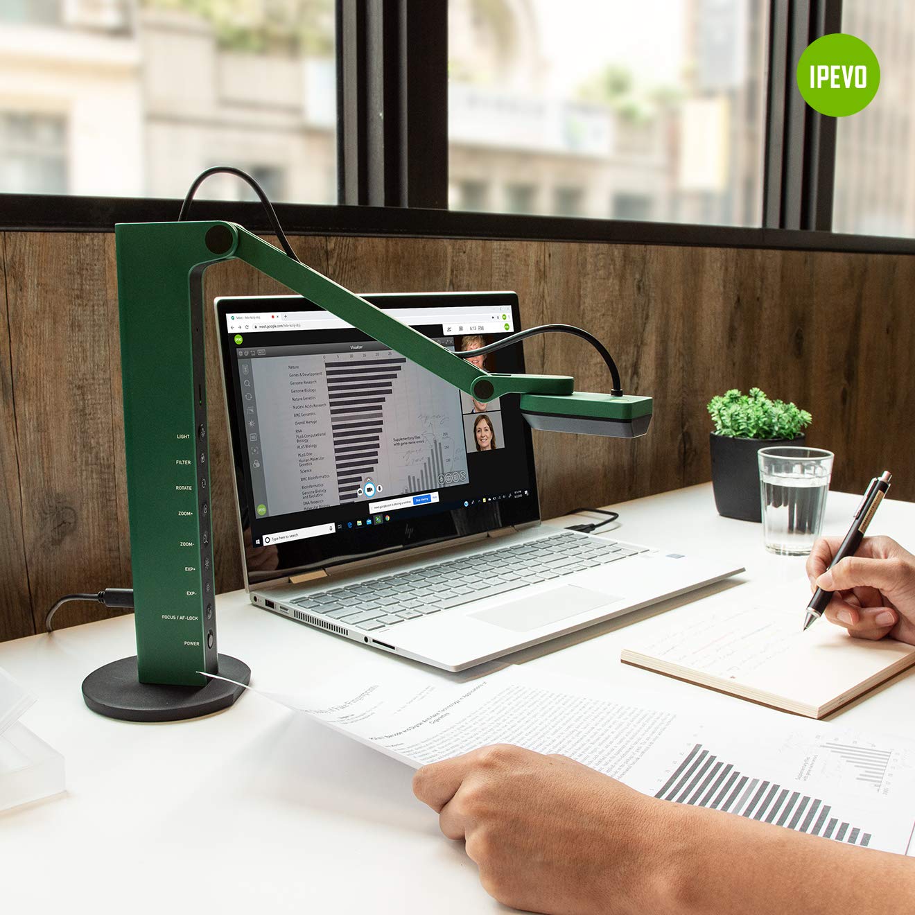 Ipevo Vz R Hdmi/Usb Dual Mode 8Mp Visual Communication Tool For Real Time Projection, Remote Work, Distance Learning, Web Confer