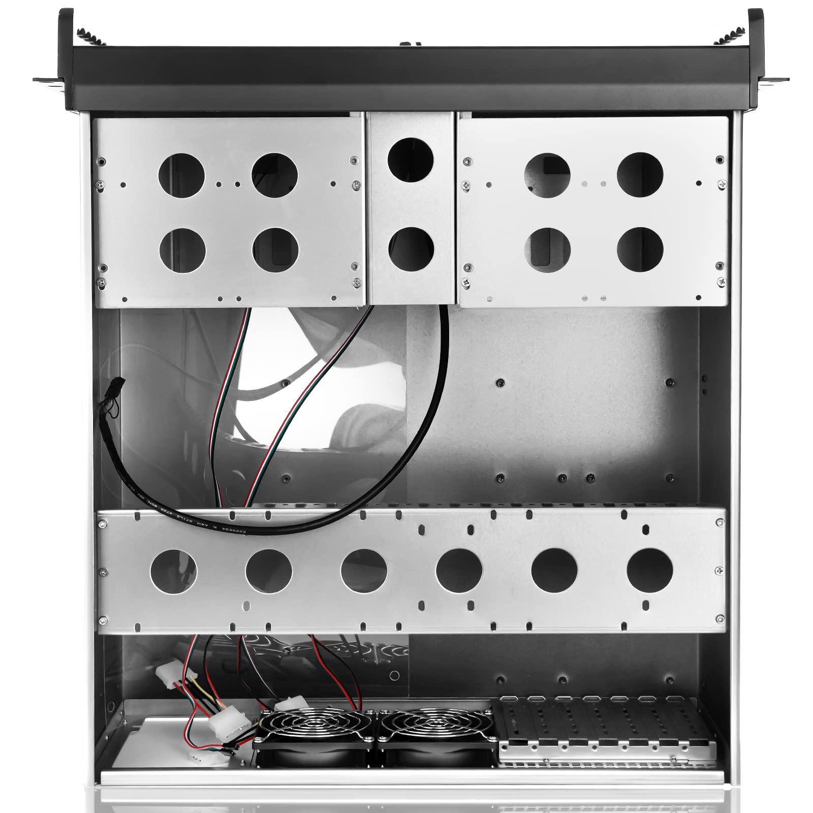 4U Rackmount Server Chassis With 6 X 5.25 Front Bays + 1 X 3.5 + 4 X 2.5 Bays