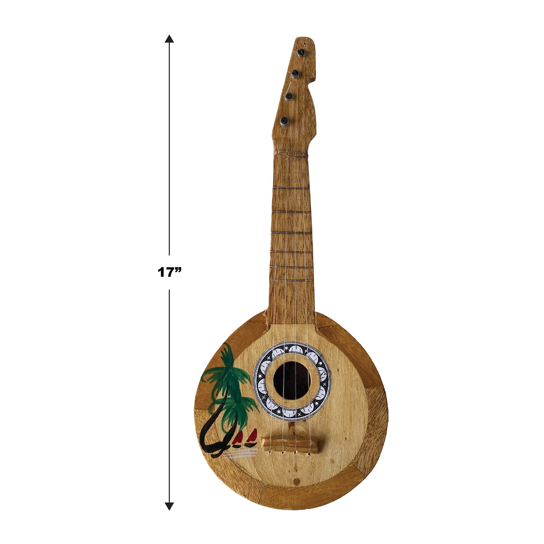 Coconut Ukulele 2 Piece Luau Party Supplies