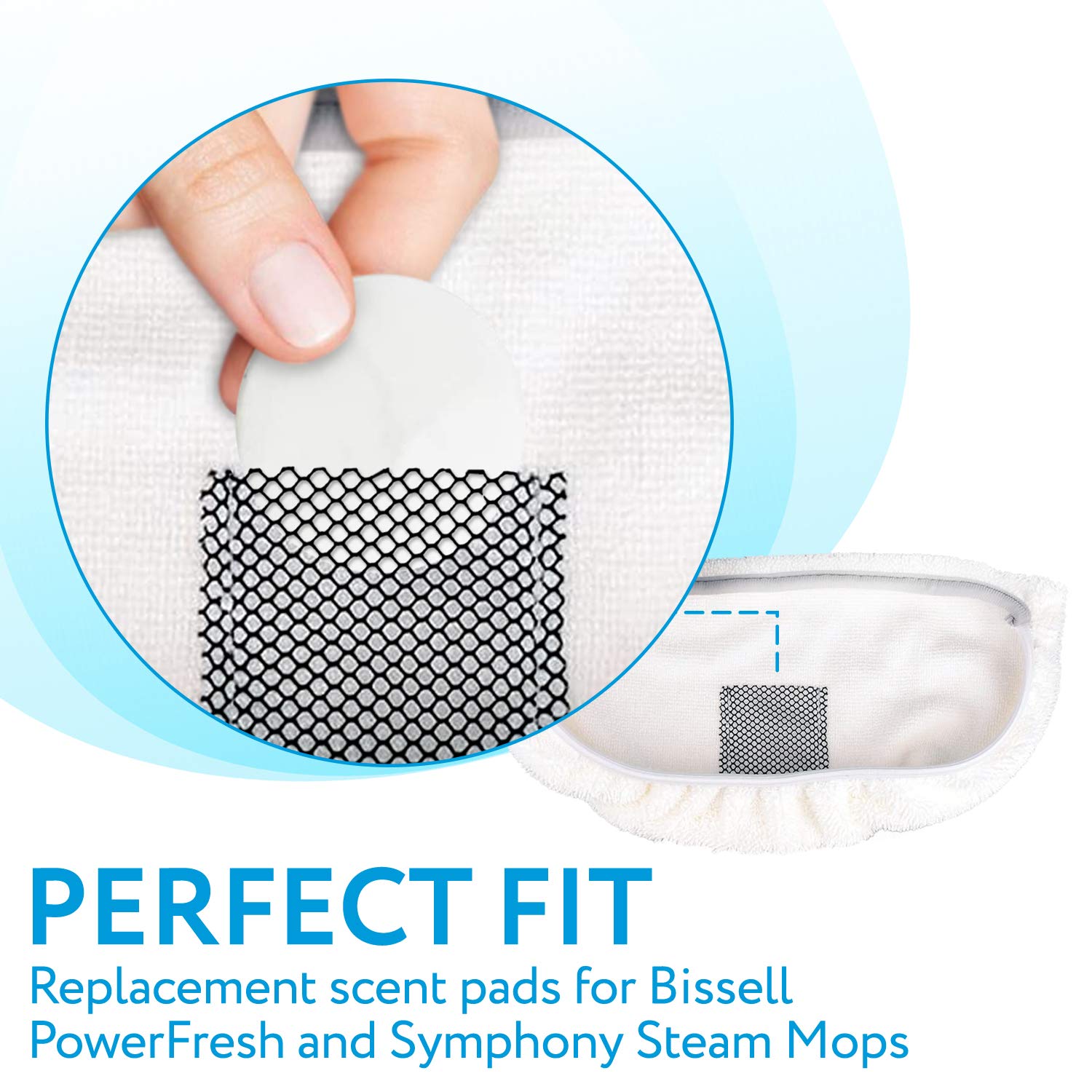 Impresa 15 Pack Replacement Steam Mop Scent Discs For Bissell  Powerfresh  And Symphony  Series, Including 1940, 1806 And 1132 M
