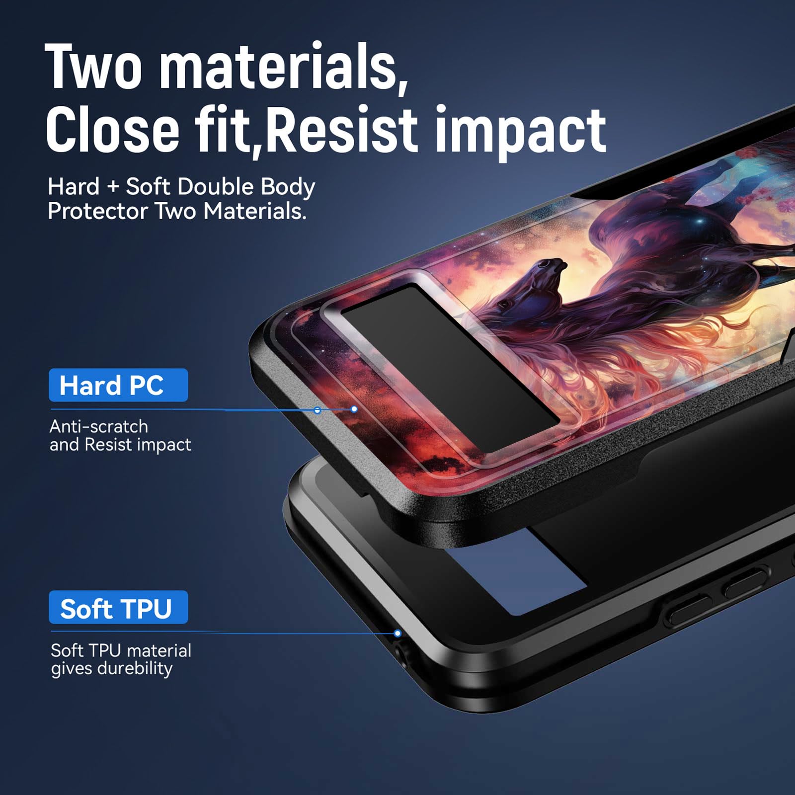 Jhyytujtyp For Pixel 8 Case,[Military Grade Drop Tested] Heavy-Duty Tough Rugged Shockproof Protective Case For Google Pixel 8 6