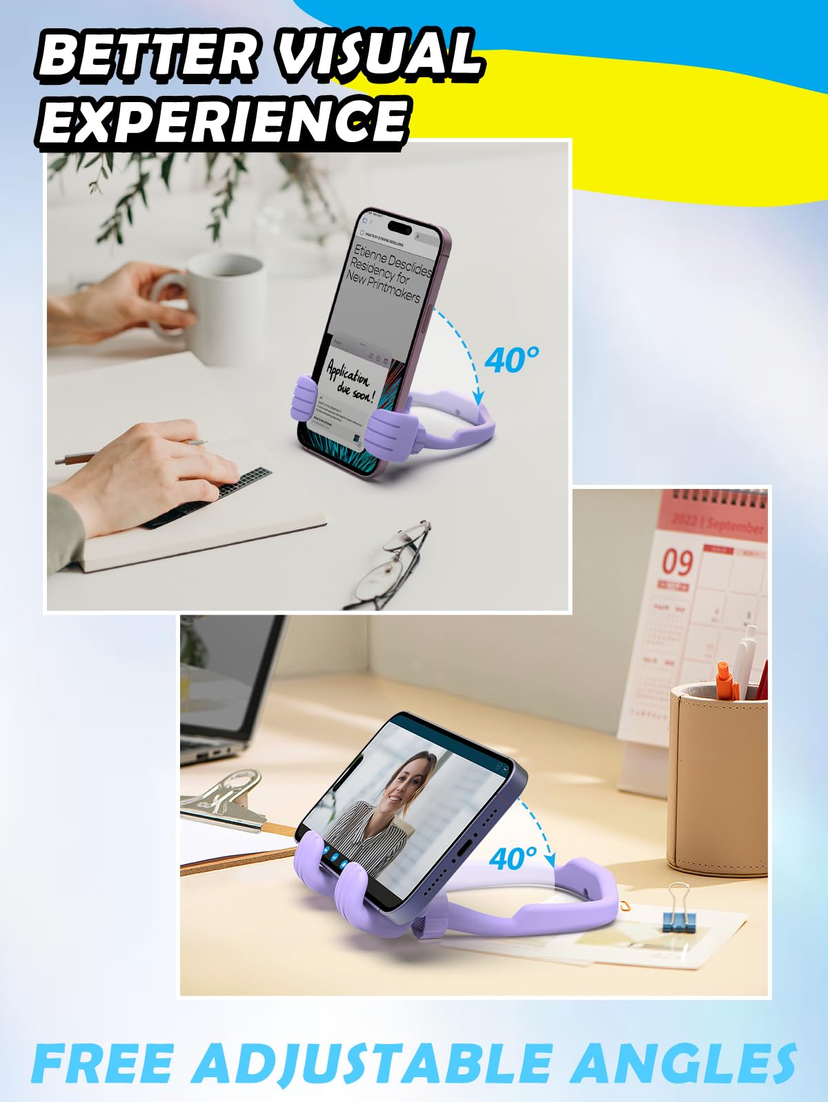 Christmas Stocking Stuffers For Teens Adults: Funny Gifts For Women Men Girls Boys Thumb Up Cell Phone Stand Holder Novelty Gadg