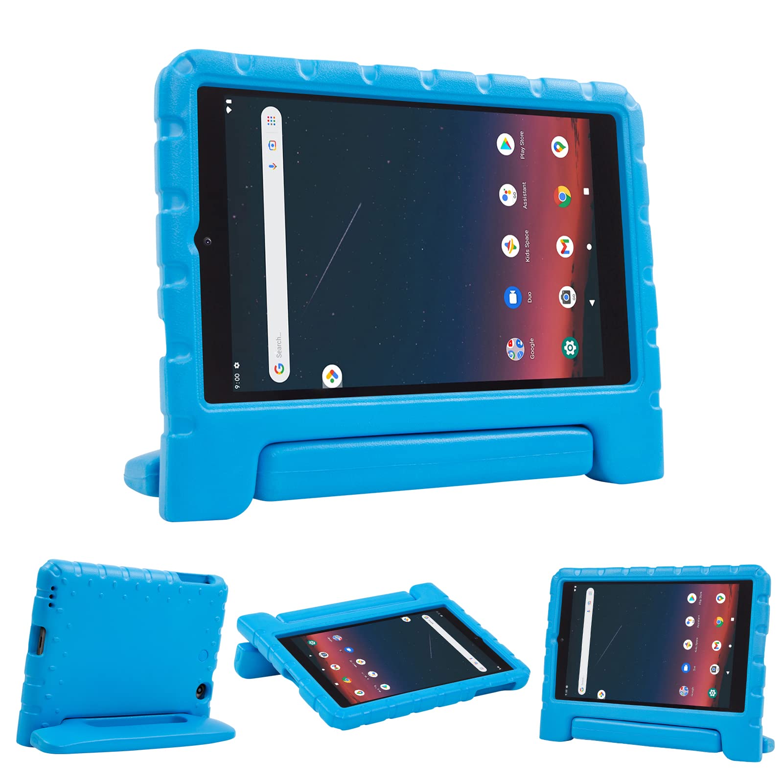 SIMPLEWAY Kids Case for Onn 8 Gen 3 2022 Release 8 Inch Models 100071483, Shockproof Lightweight Handle Stand Holder Kids Tablet