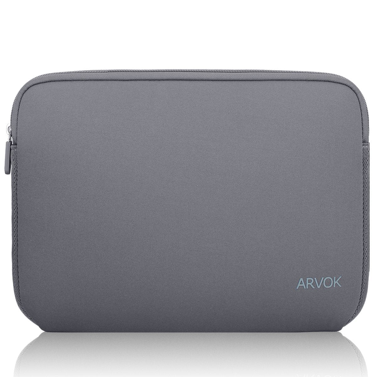 Arvok 13 13.3 14 Inch Laptop Sleeve Case for MacBook Pro/MacBook Air 13-14 inch, Water-Resistant Notebook Chromebook Computer Pouch, Carrying Bag Cover for HP/Dell/Lenovo/Asus/Acer, Gray