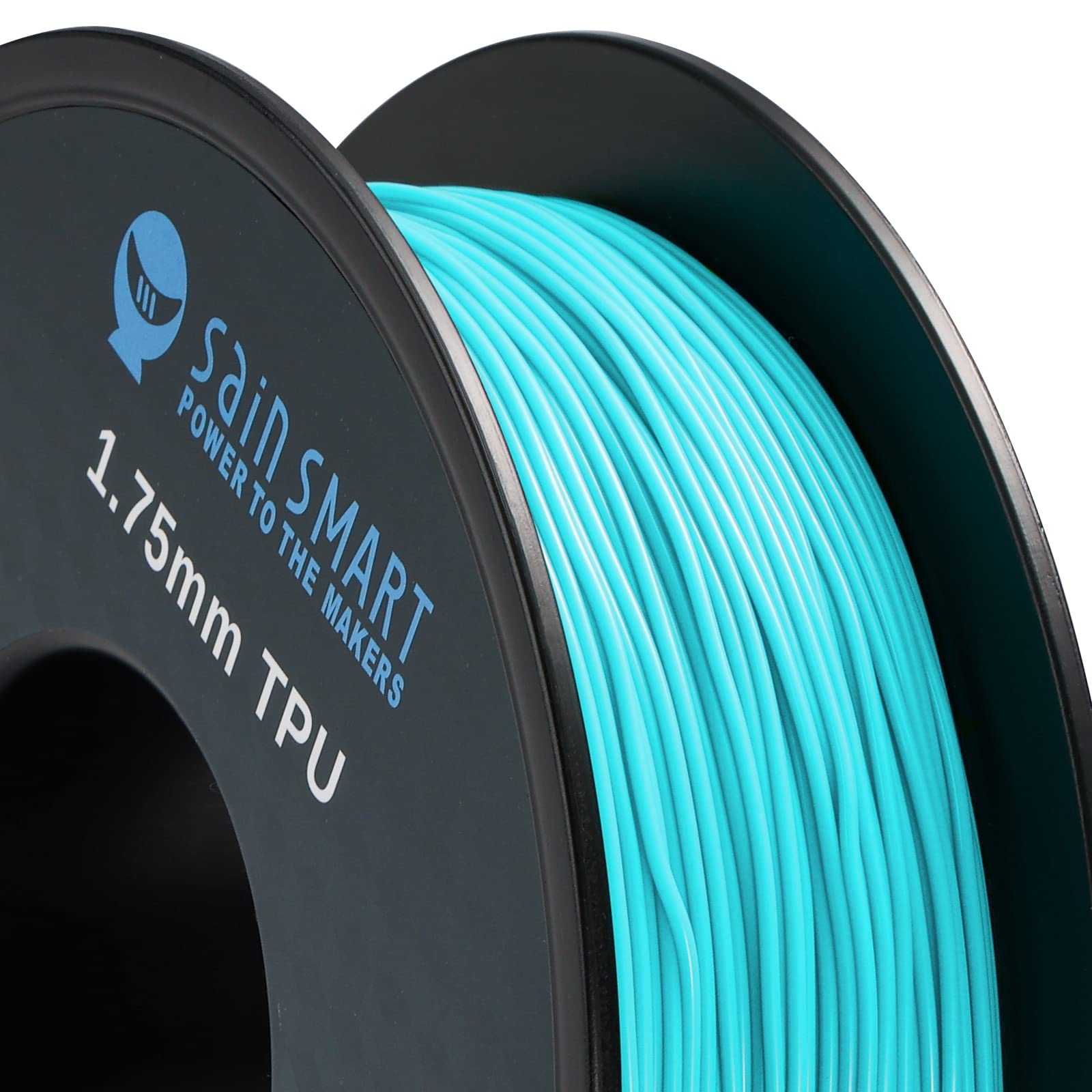 Sainsmart Neon Color Tpu, 1.75Mm Flexible Tpu 3D Printer Filament 800G, Dimensional Accuracy +/  0.05 Mm, Neon Cyan
