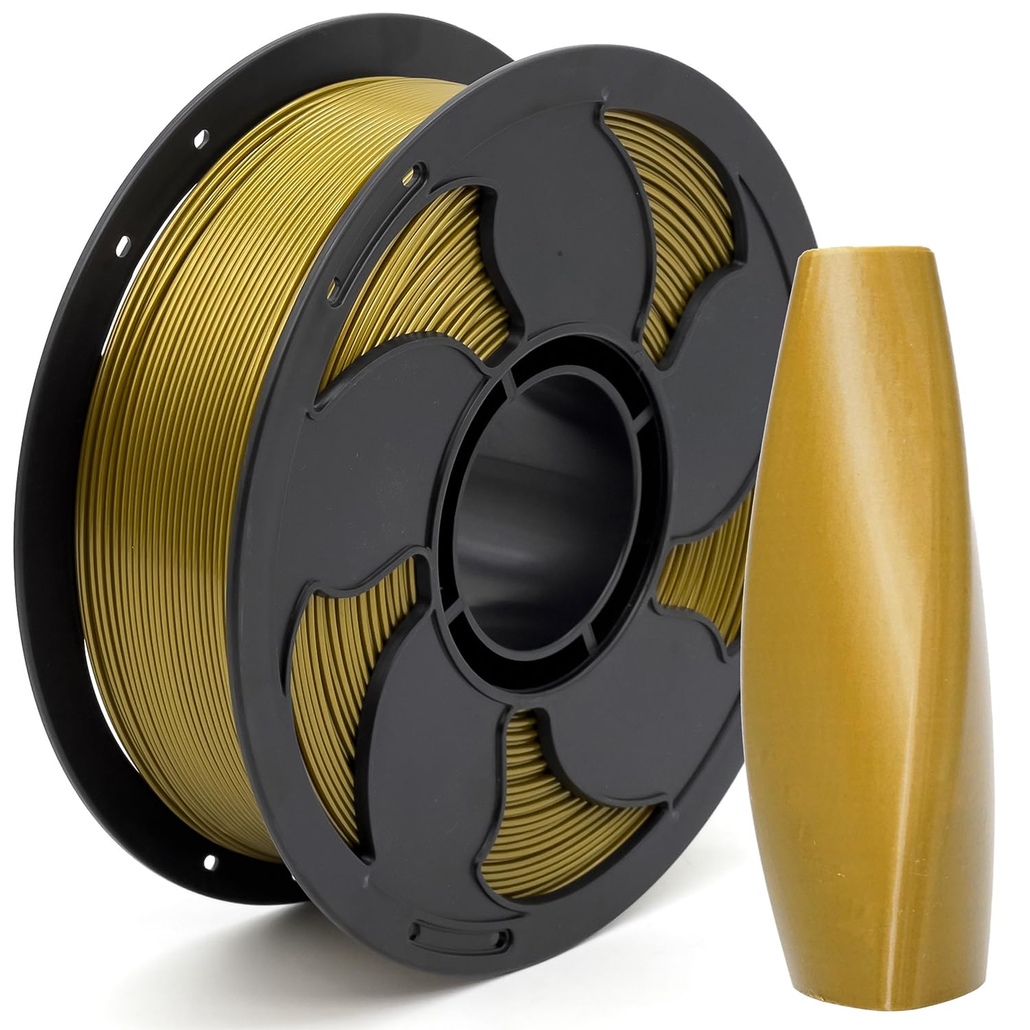 Metal Bronze PETG Filament 1.75mm High Intensity 3D Printer Filament, 1kg (2.2lbs) Spool Toughness Enhanced Metallic PETG 3D Pri