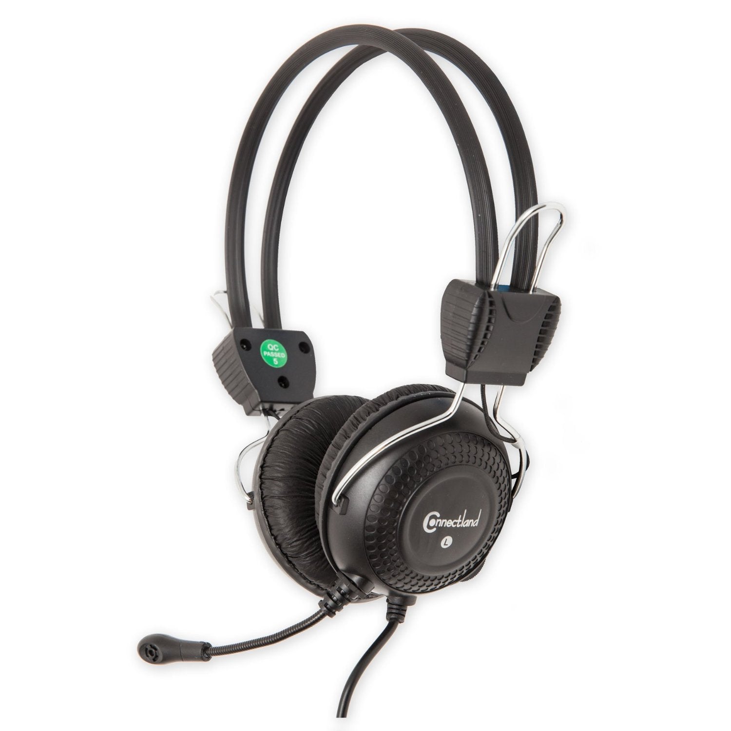 Stereo Wired PC On Ear Gaming Headset with flexible Boom Mic 3.5mm Audio Jack Plug