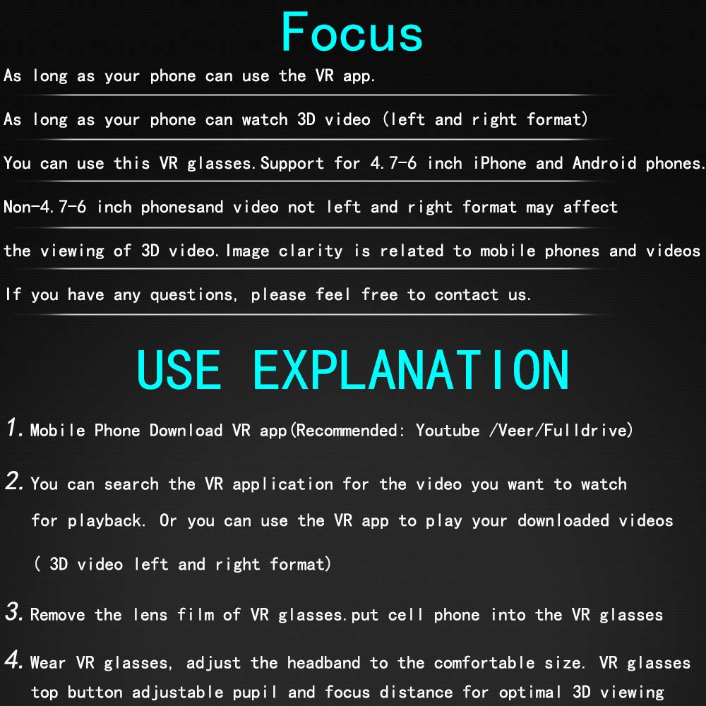 Vr Headset With Remote Controller,Hd 3D Vr Glasses Virtual Reality Headset For Vr Games & 3D Movies, Vr Headset For Iphone/Andro