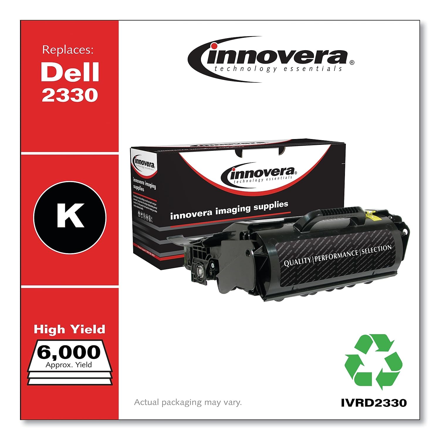 Innovera Ivrd2330 Remanufactured 6000 Page Yield Toner Replacement For 330 2666   Black
