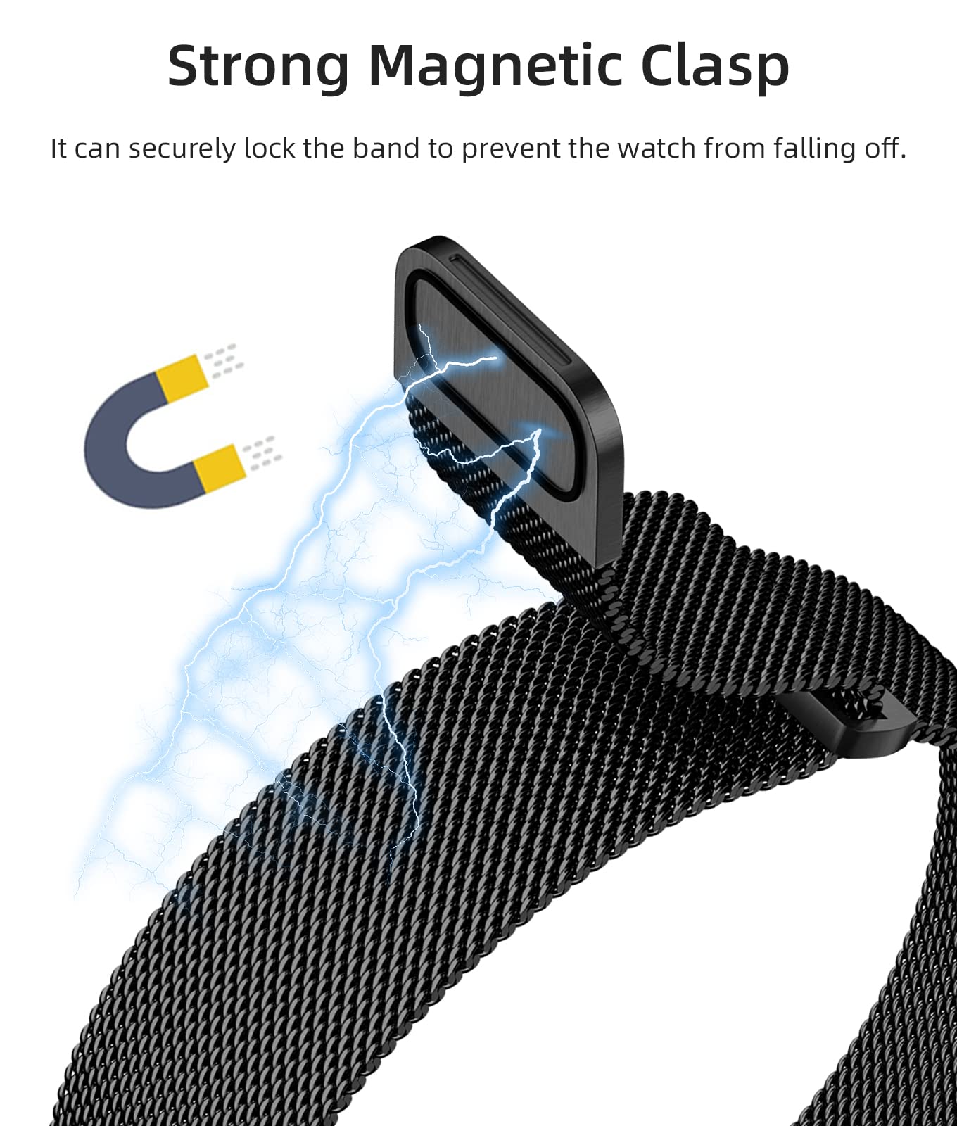 Rabini Metal Bands Compatible With Apple Watch Band 38Mm 40Mm 41Mm 42Mm 46Mm 44Mm 45Mm 49Mm For Women Men, Stainless Steel Mesh