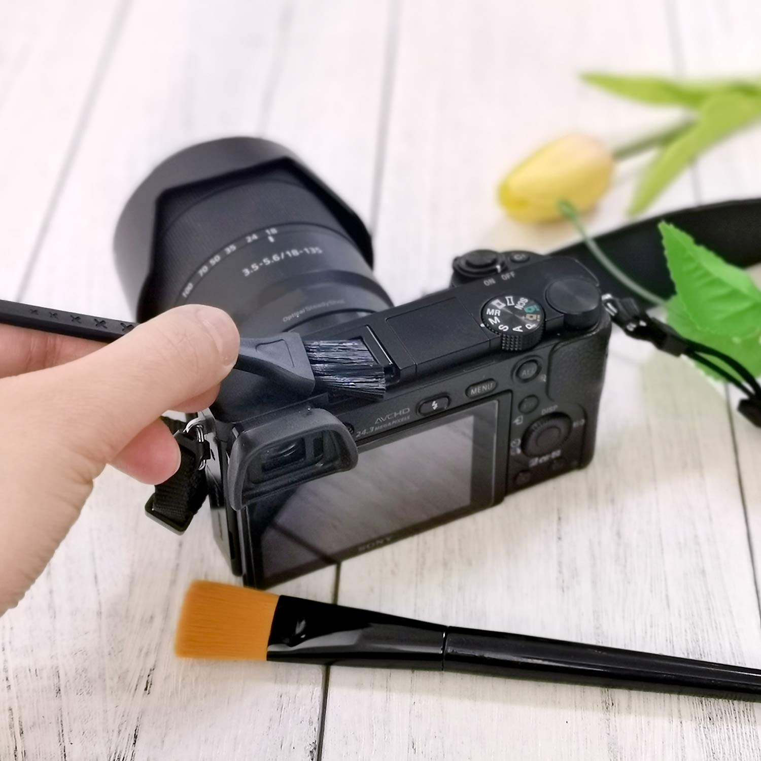 Computer Pc Keyboard Laptop Electronics Camera Small Cleaning Brush Kit (Black, Set Of 7)