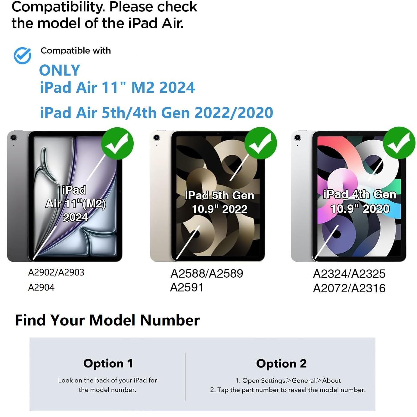 H Holimet Case For Ipad Air 11 Inch 2024 M2/Ipad Air 4Th/5Th Generation 10.9 Inch 2022/2020 With Pencil Holder Soft Back Shockpr