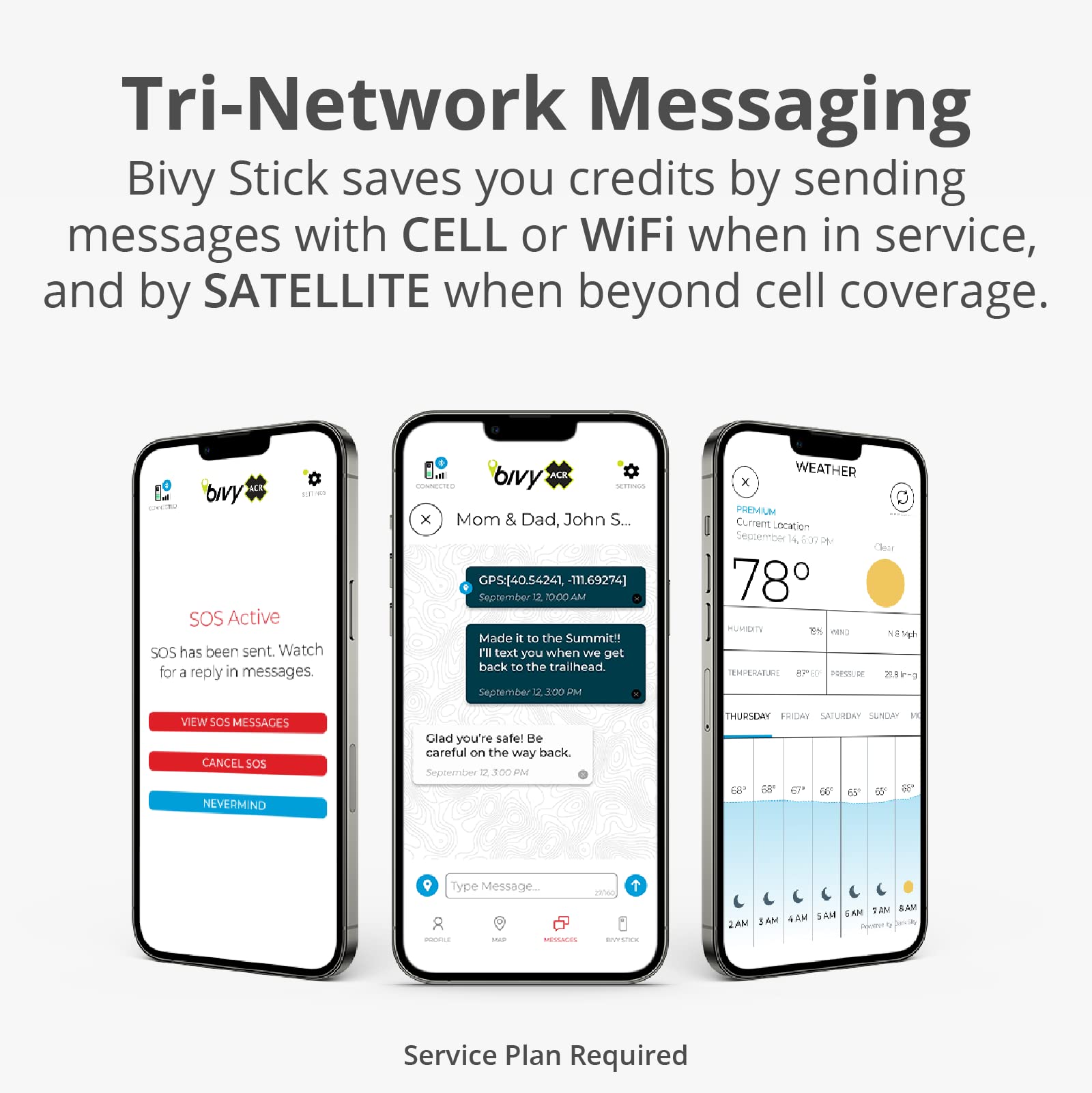 Acr Bivy Stick Satellite Communicator   Two Way Global Sms, Gps Tracker For Hiking Safety, Off Grid Communication, Sos Emergency Beacon, Satellite Messenger & Location Sharing   Ios/Android App