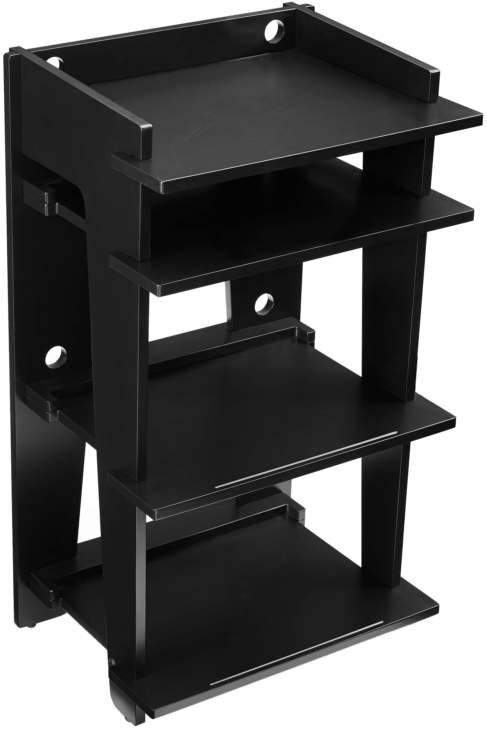 Crosley Furniture Soho Record Player Stand, Media Console With Vinyl Storage, Modern Home Organizer, Black