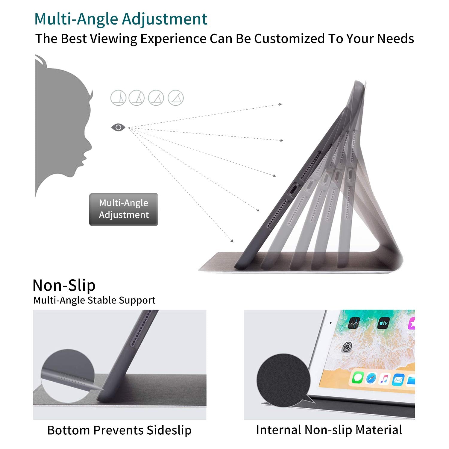 Bpqojb Case For All New Fire Hd 8 & Fire Hd 8 Plus Tablet 12Th/10Th Generation 2022/2020 Release With Adjustable Stand & Auto Wa