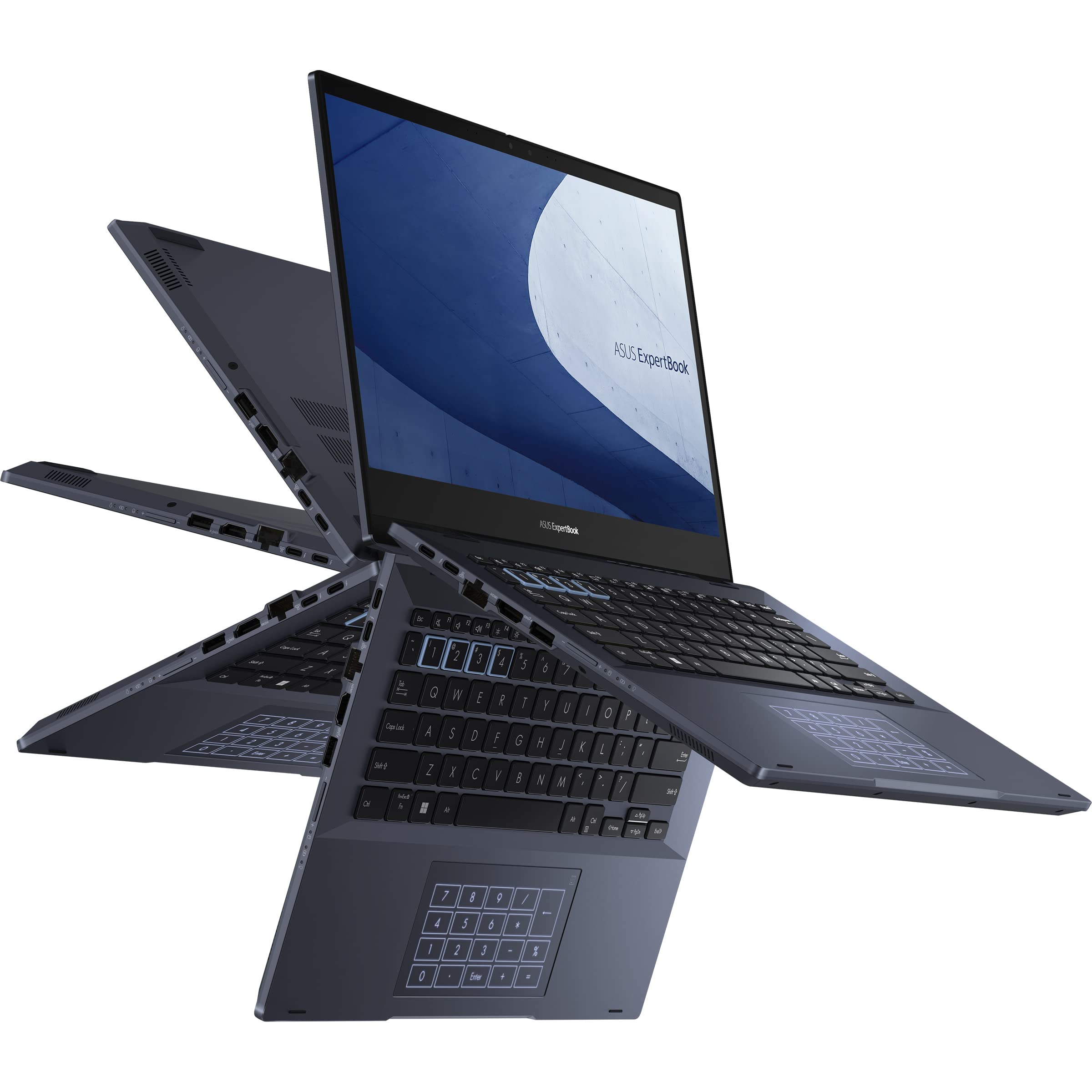 ASUS ExpertBook B5 Thin & Light Flip Business Laptop, 14 FHD, Intel Core i71260P, 1TB SSD, 16GB DDR5 RAM, All Day Battery, E