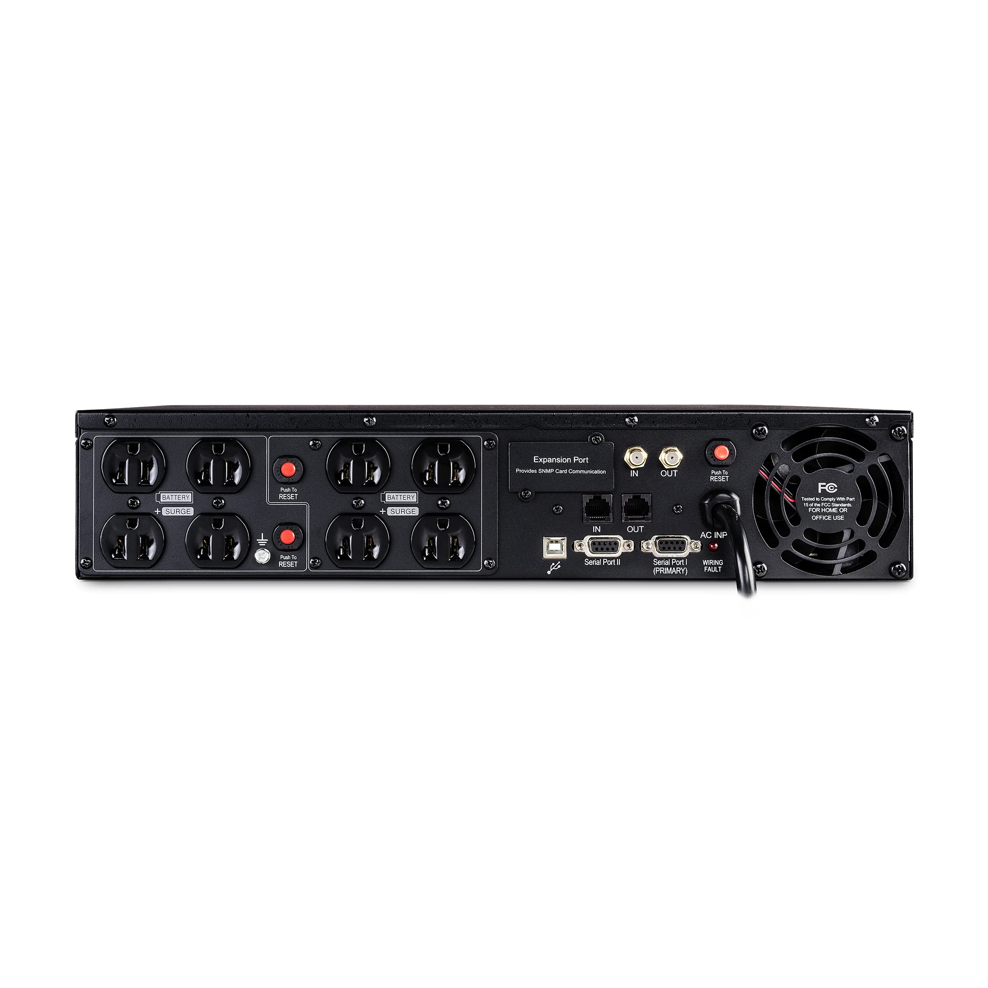 Cyberpower Or1500Lcdrt2U Smart App Lcd Ups System, 1500Va/900W, 8 Outlets, Avr, 2U Rack/Tower