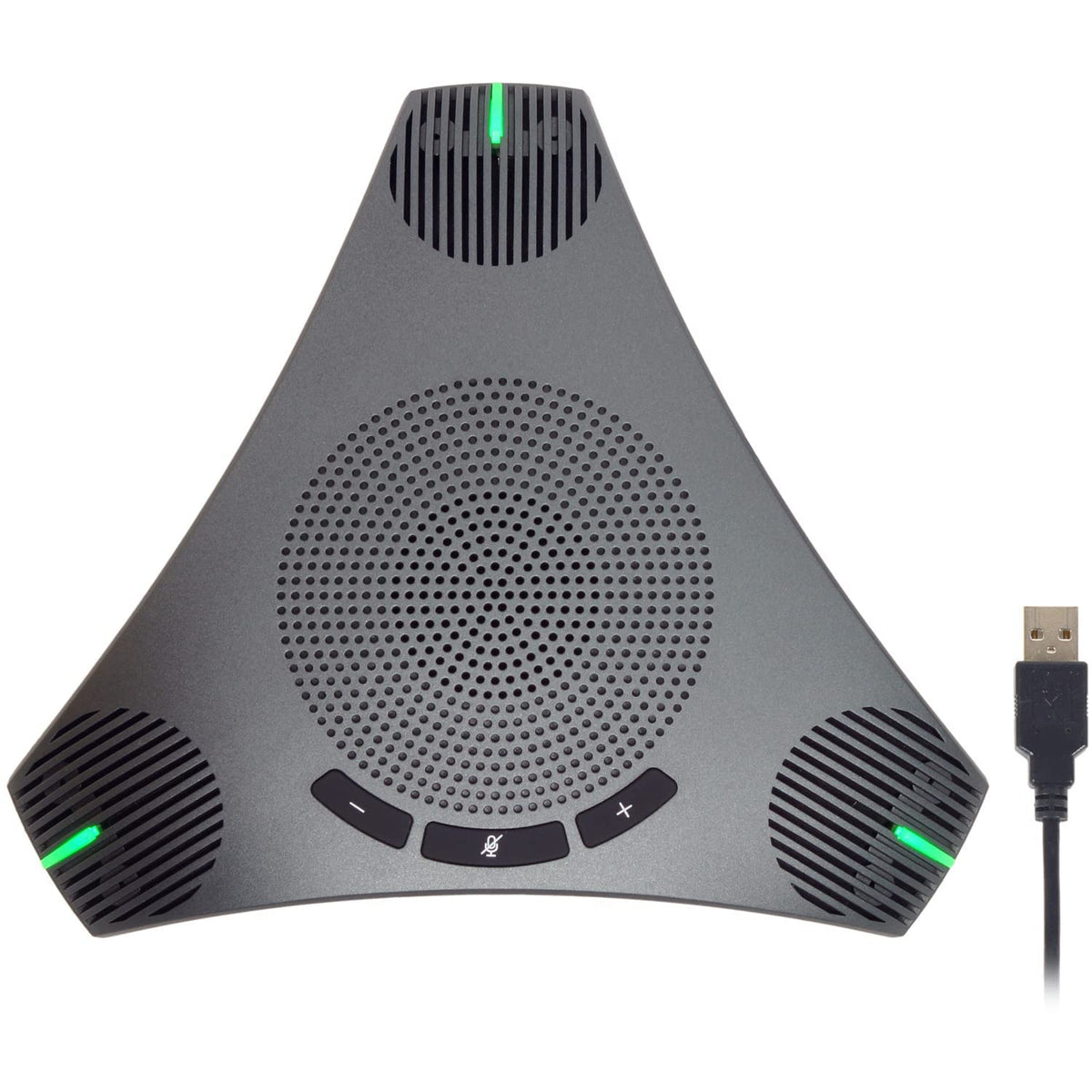 Conference Speaker And Microphone, 360 Omnidirectional Usb Speakerphone Microphone With Usb Hub, Noise Reduction/Echo Cancellati