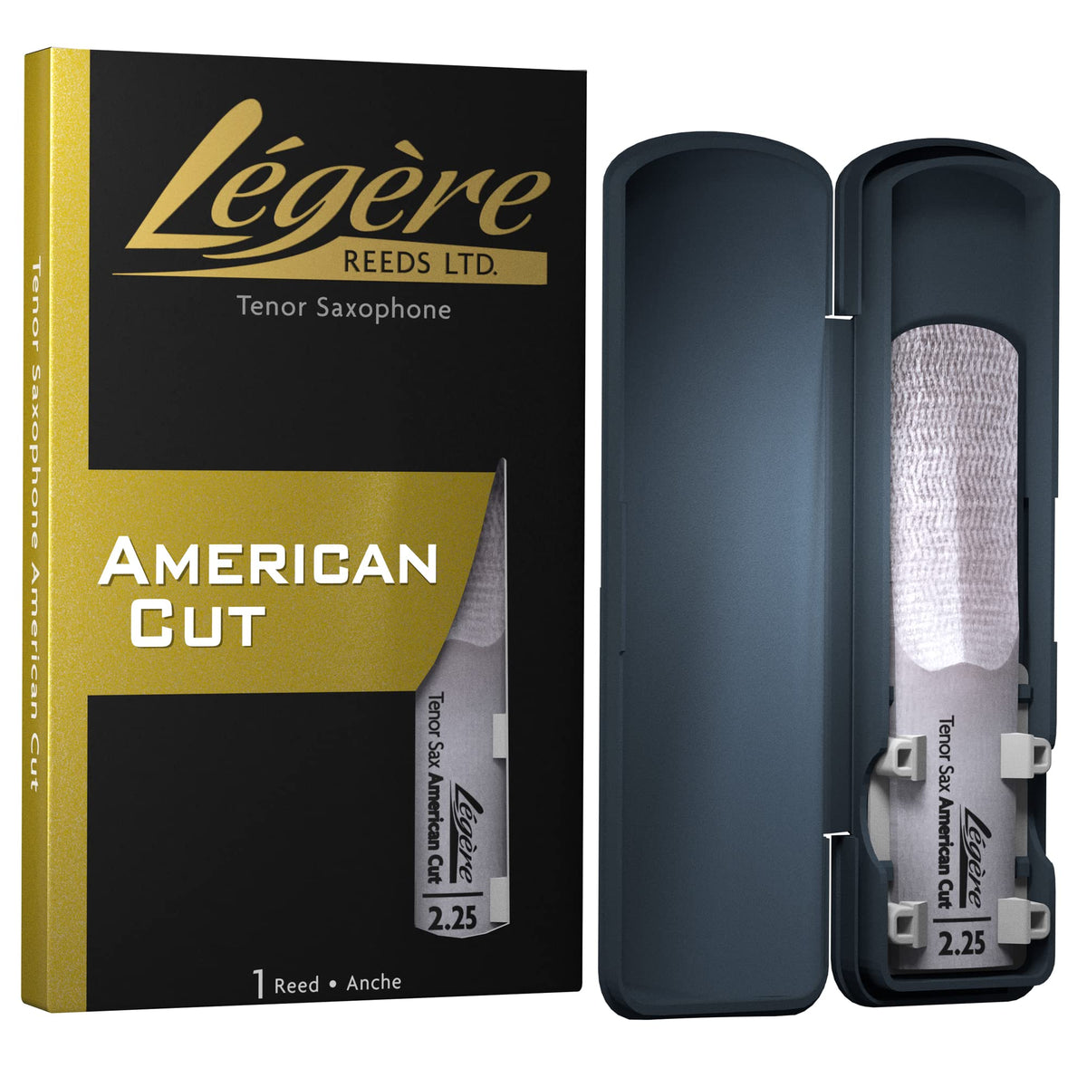 L   G   Re Reeds Premium Synthetic Woodwind Reed, Tenor Saxophone, American Cut, Strength 2.25 (Tsa2.25)