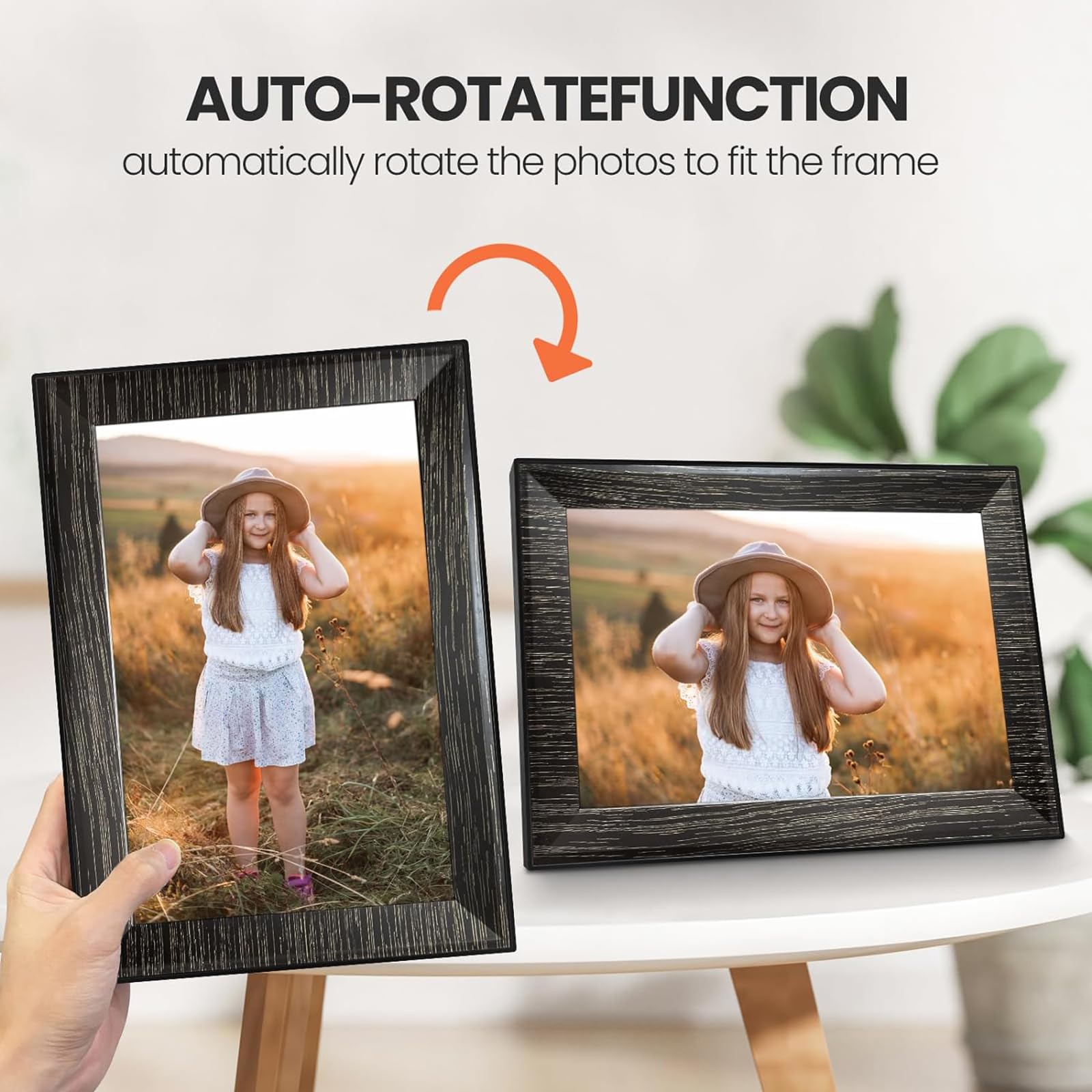 10.1 Inch Uhale Wifi Digital Picture Frame With 32Gb Storage And 1280 * 800 Ips Touch Screen Easy Setup To Share Photo Video Via