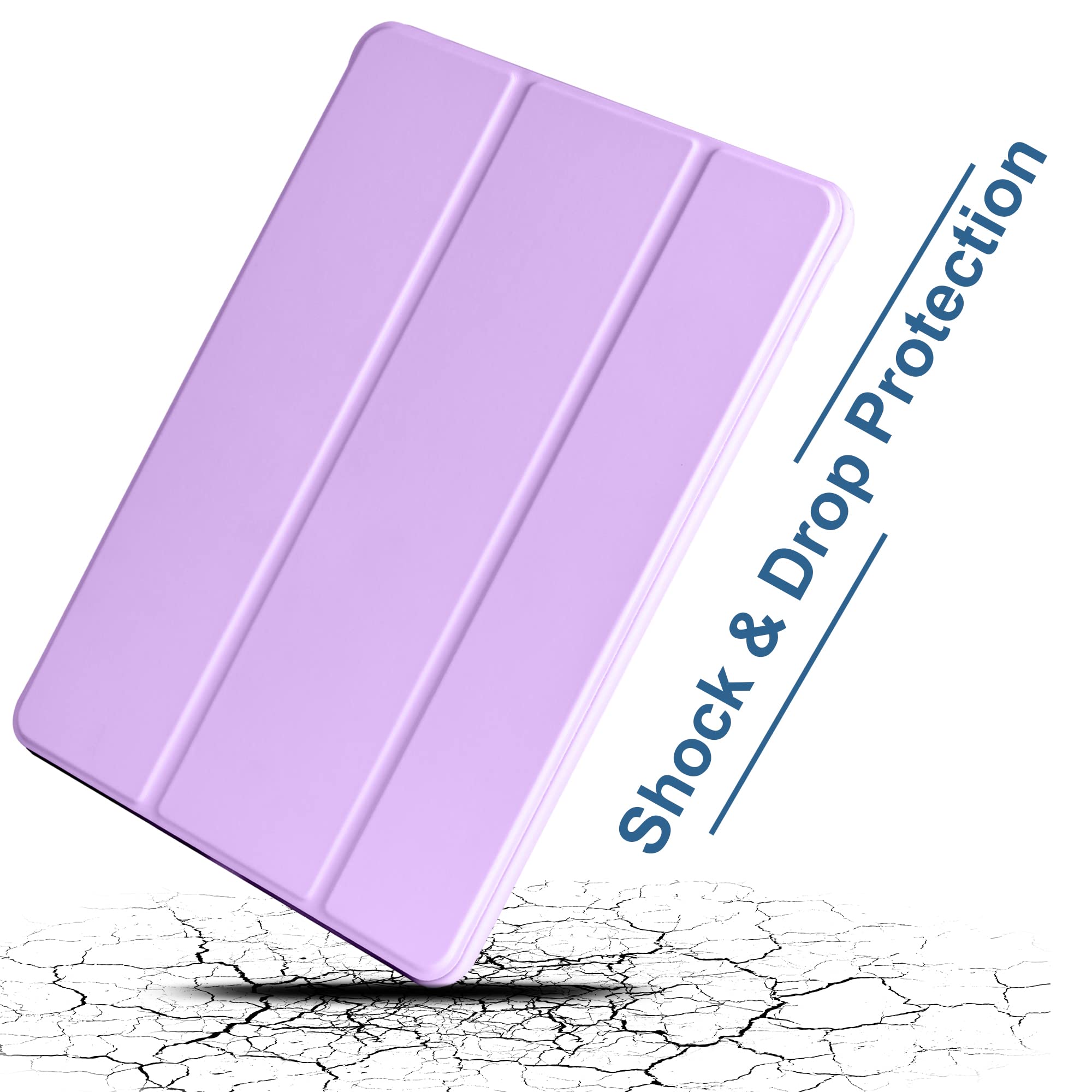 Arae For Ipad 10.2 Inch Case (9Th Generation 2021) & (8Th Generation 2020) & (7Th Generation 2019) With Pencil Holder Auto Wake/