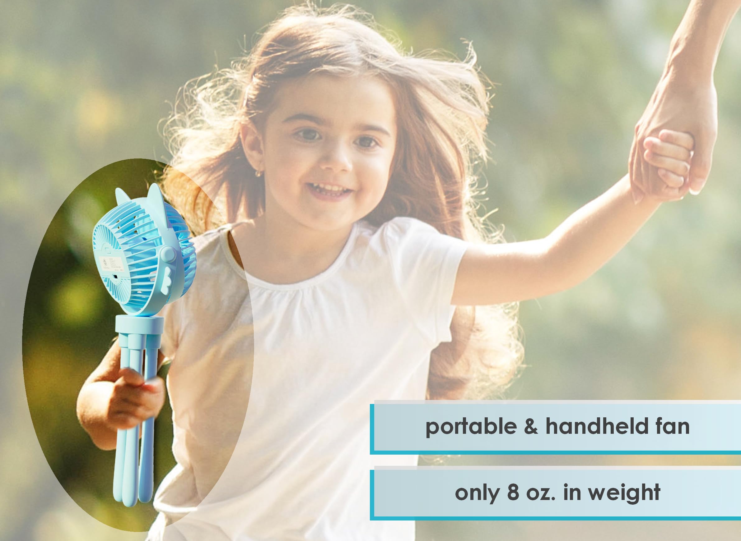 Fanimal Portable Small Stroller Fan For Baby Mini Handheld Personal Fan Rechargeable Clip On Usb Fan Stroller Accessories Night